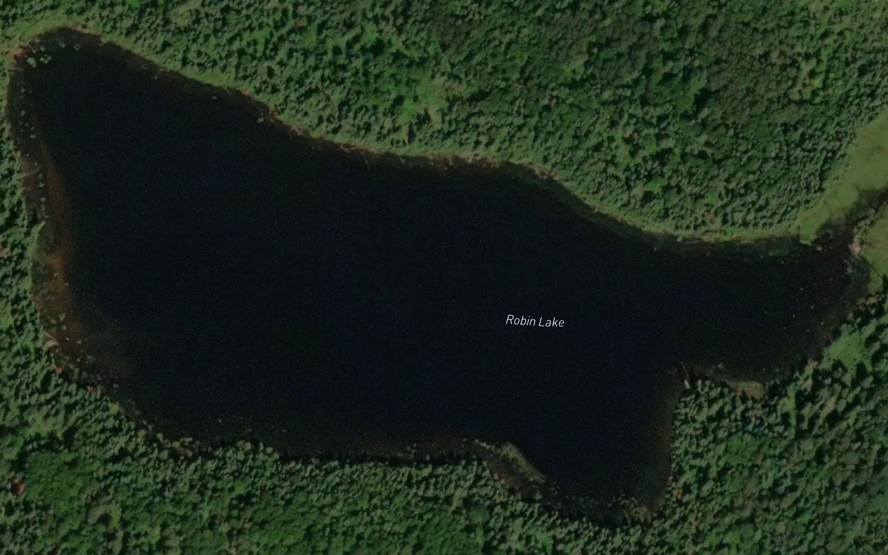 Satellite map of the Robin Lake