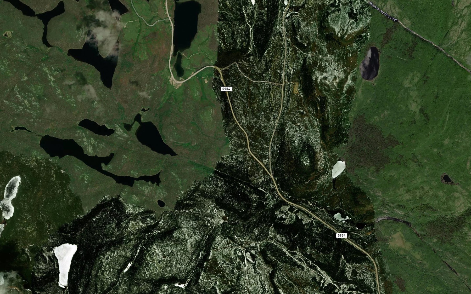 Satellite map of the Lac Estlo