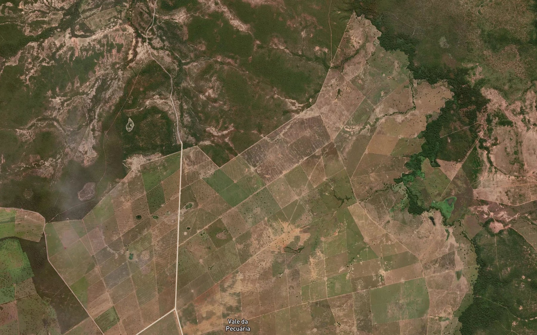Satellite map of the Corrego Salgado