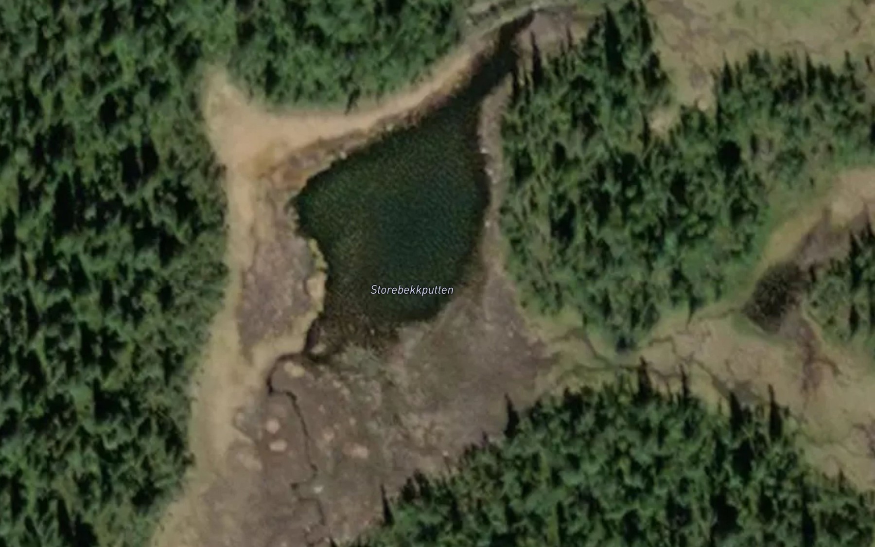 Satellite map of the Storebekkputten