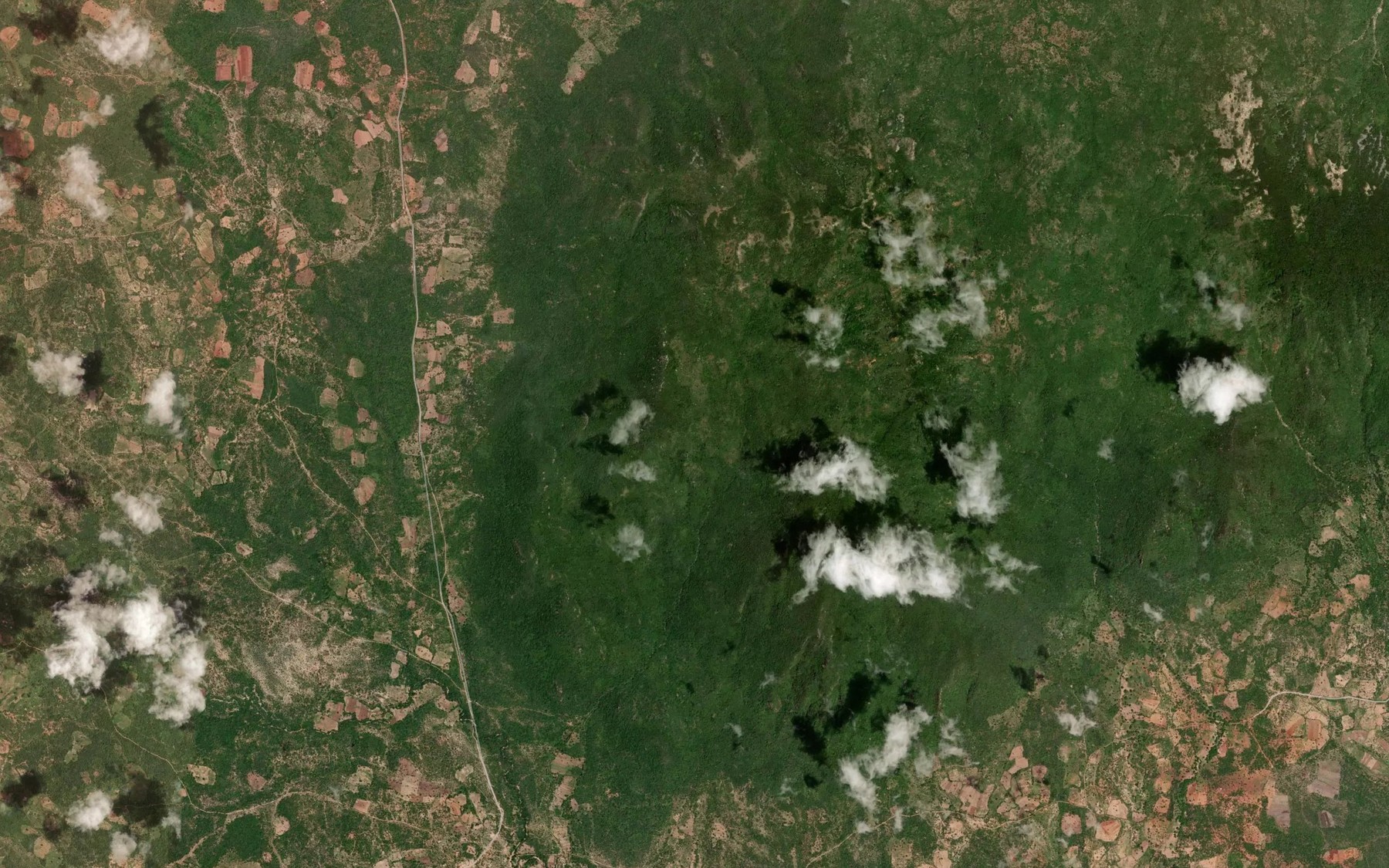 Satellite map of the Mukuyuni