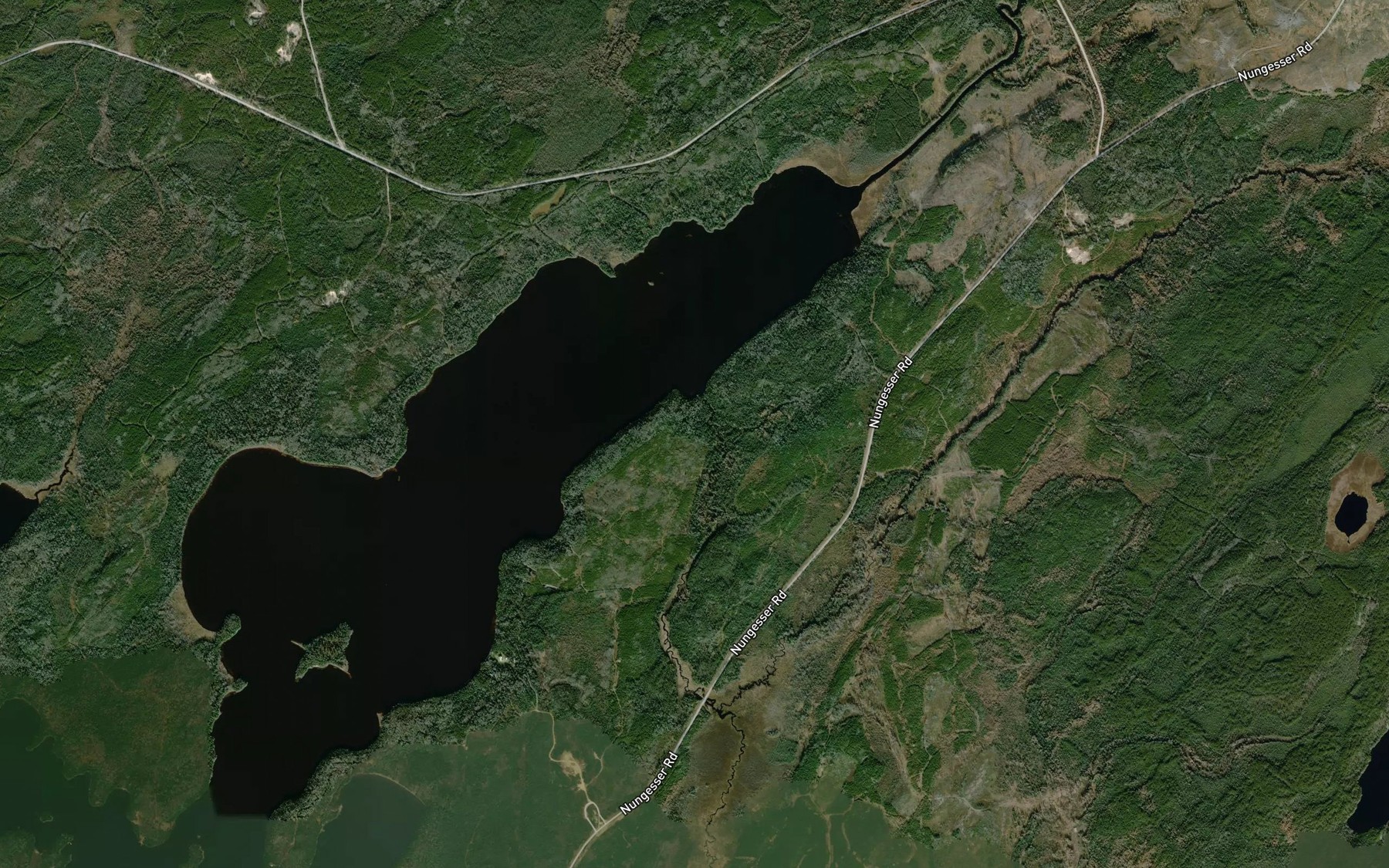 Satellite map of the Pindar Creek