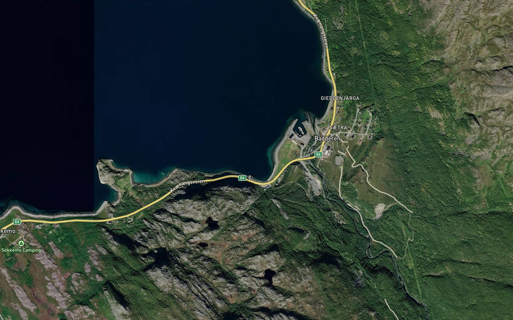 Satellite map of the Badderen