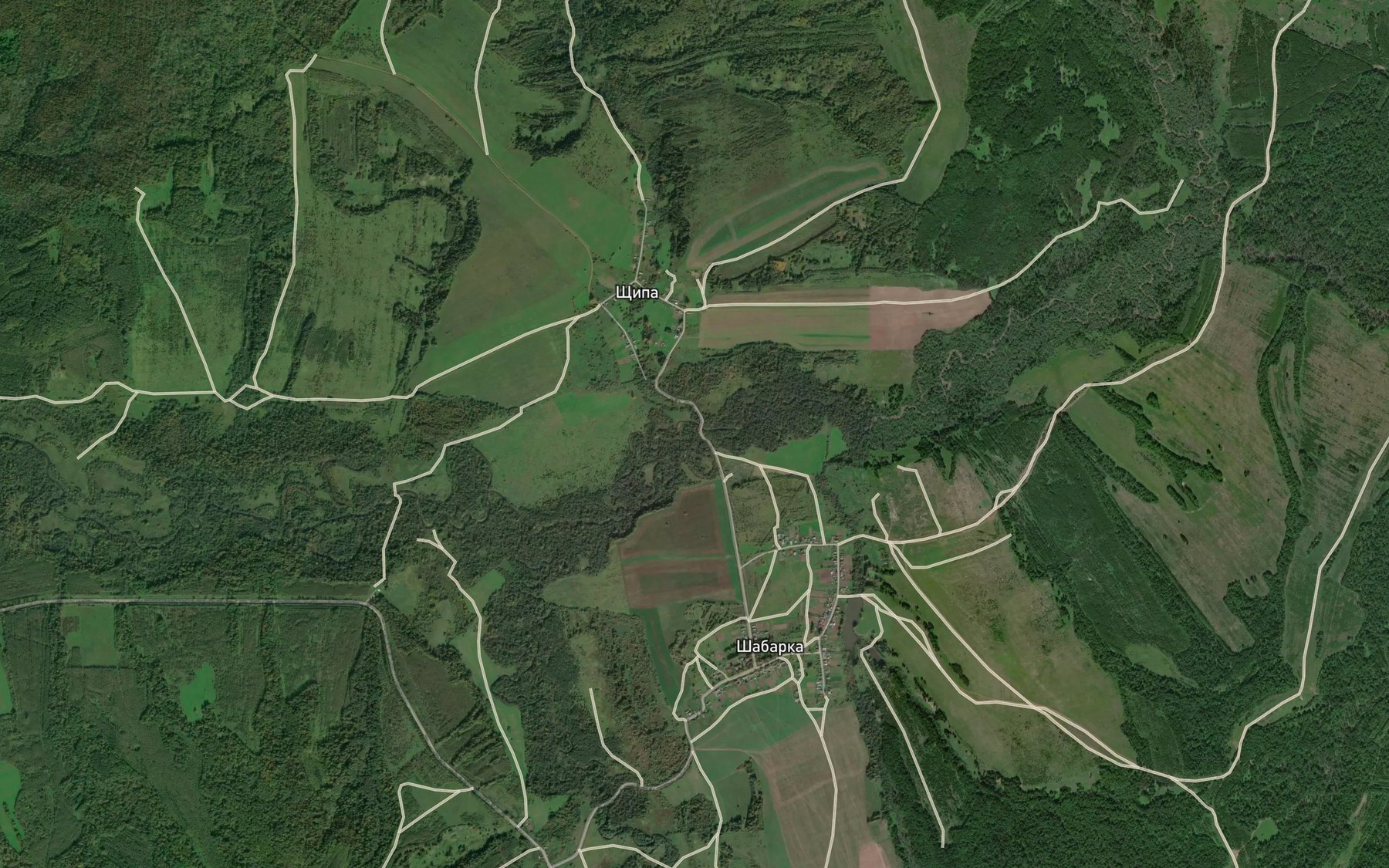 Satellite map of the Shchipa