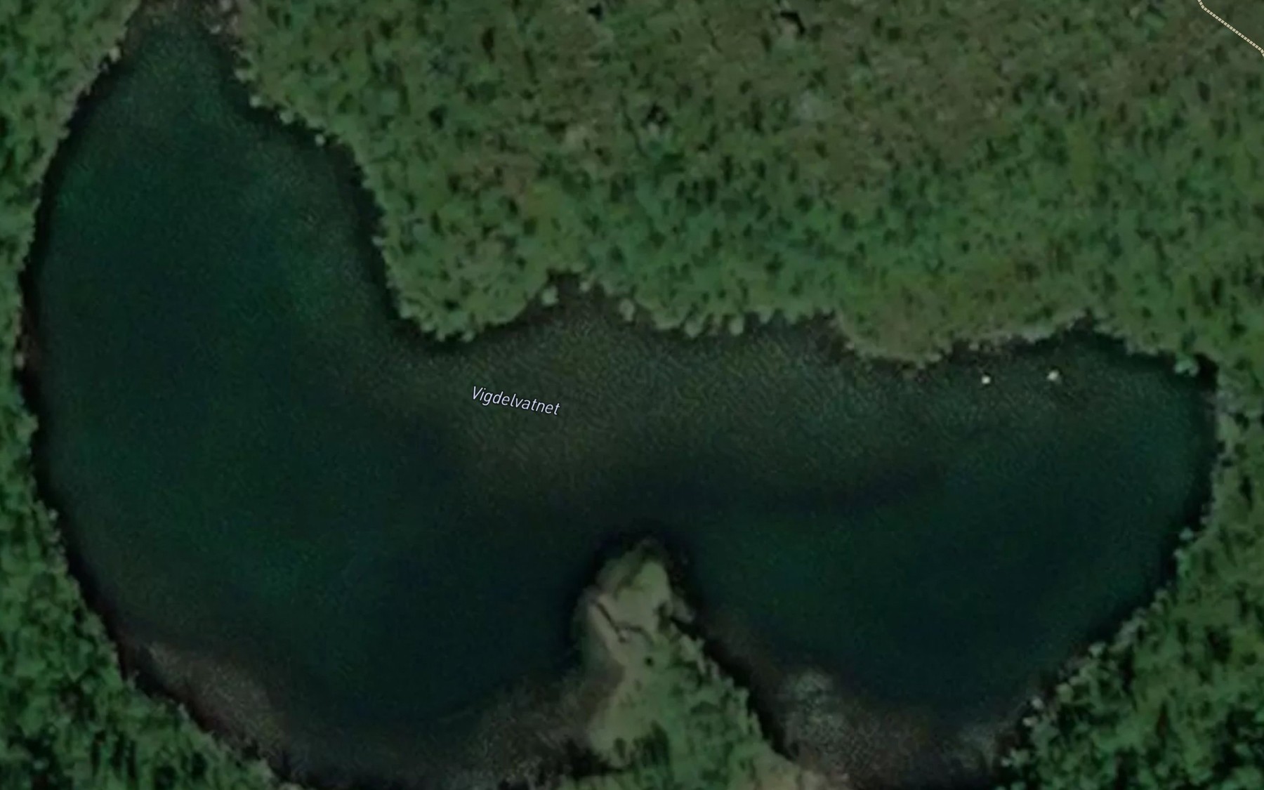 Satellite map of the Vigdelvatnet