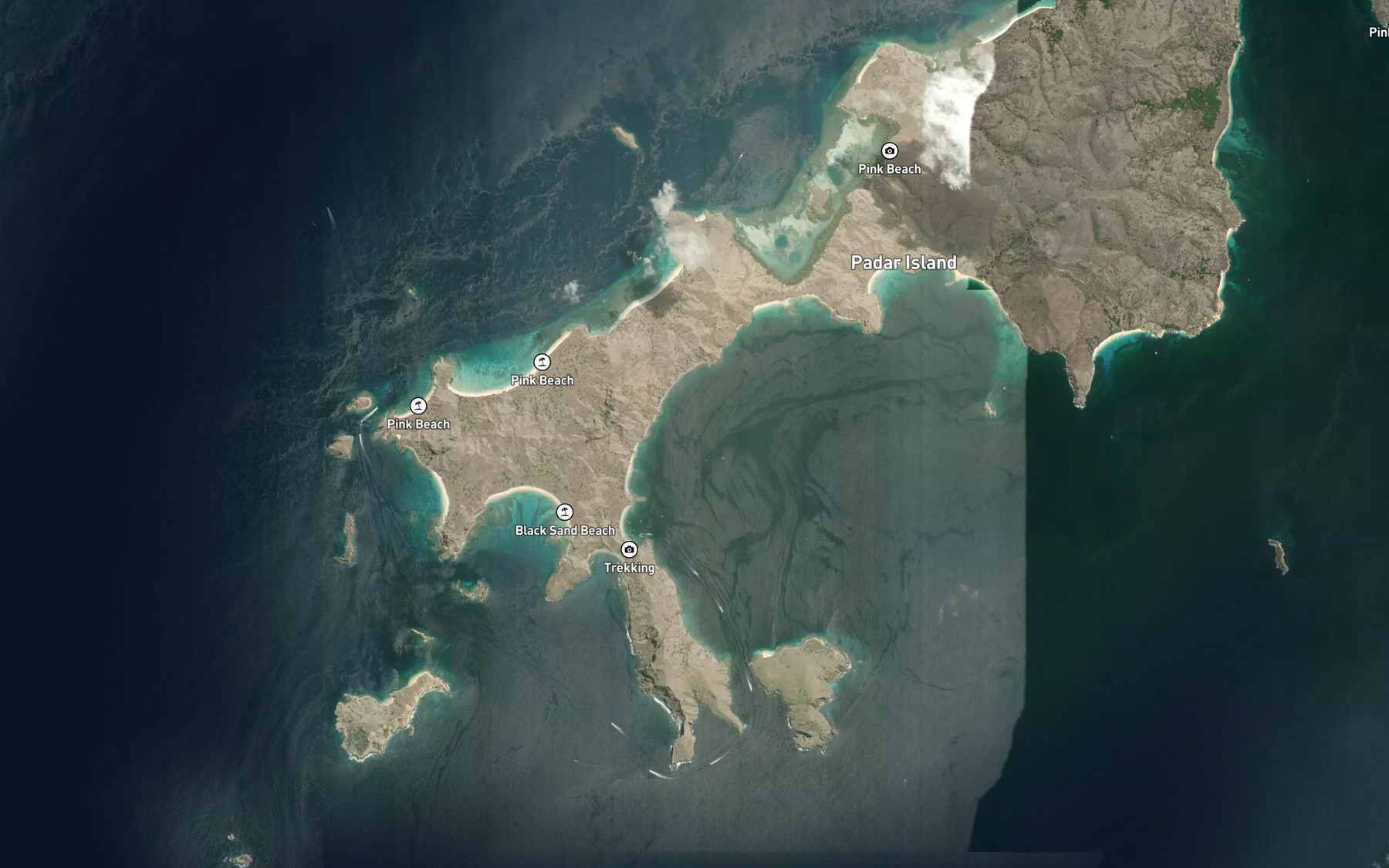 Satellite map of the Legong Pulaupadar