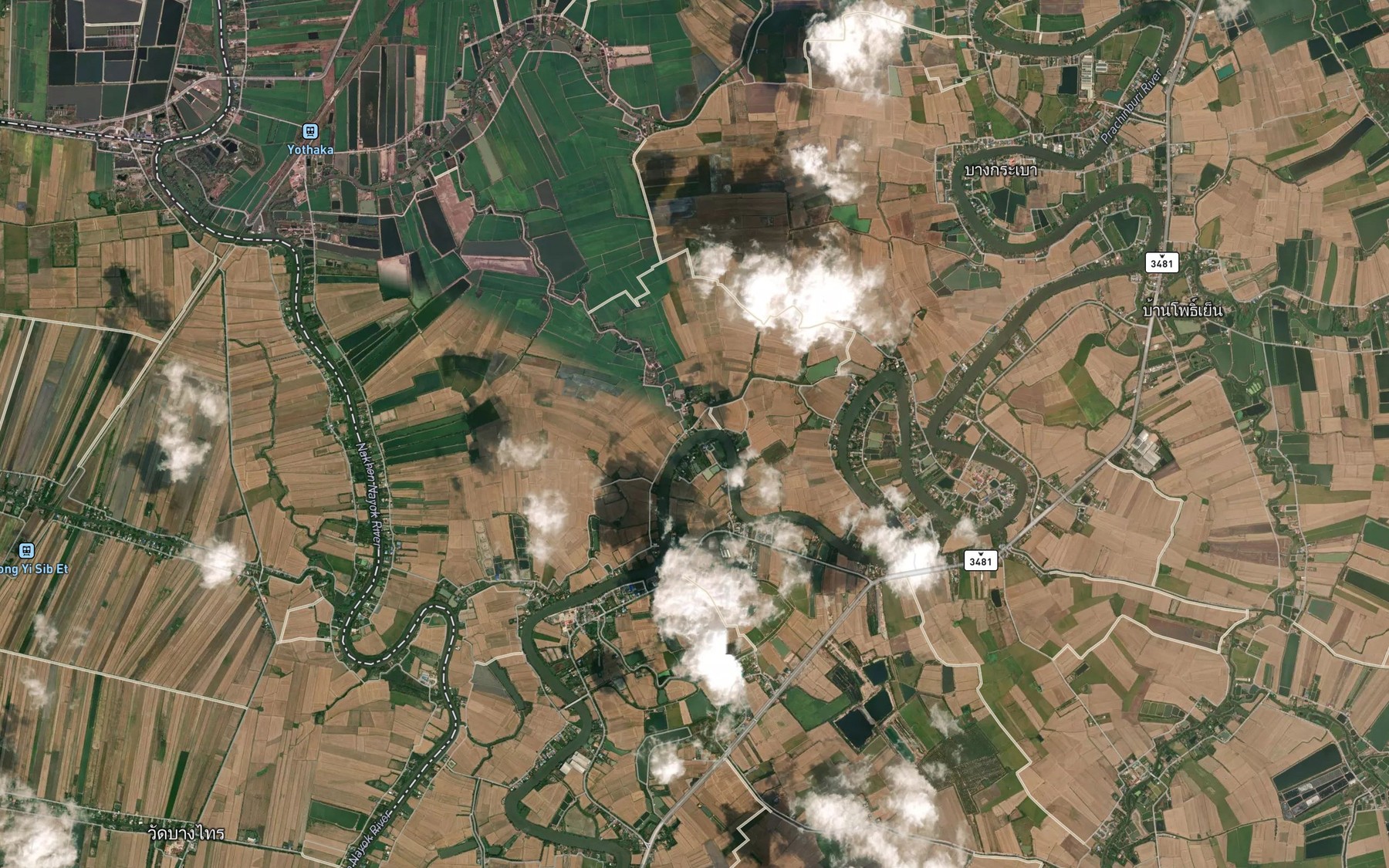 Satellite map of the Khlong Wang Sai