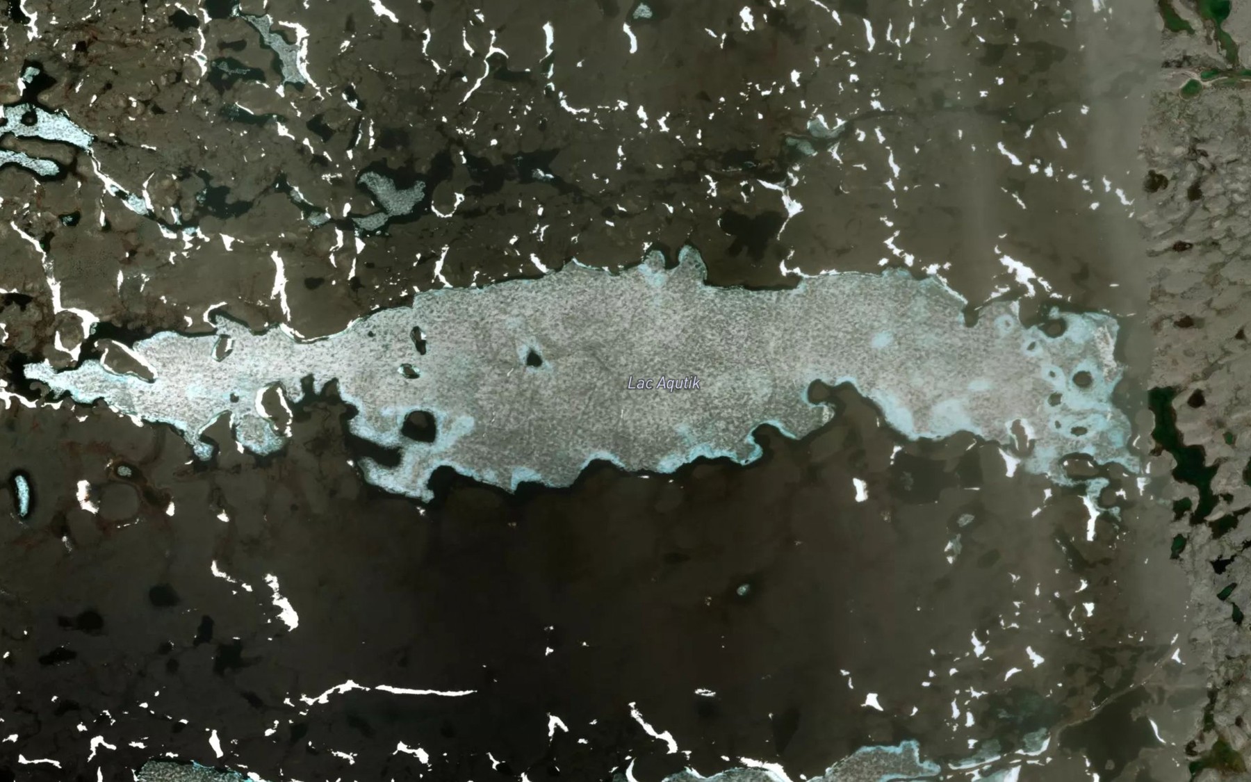 Satellite map of the Lac Aqutik