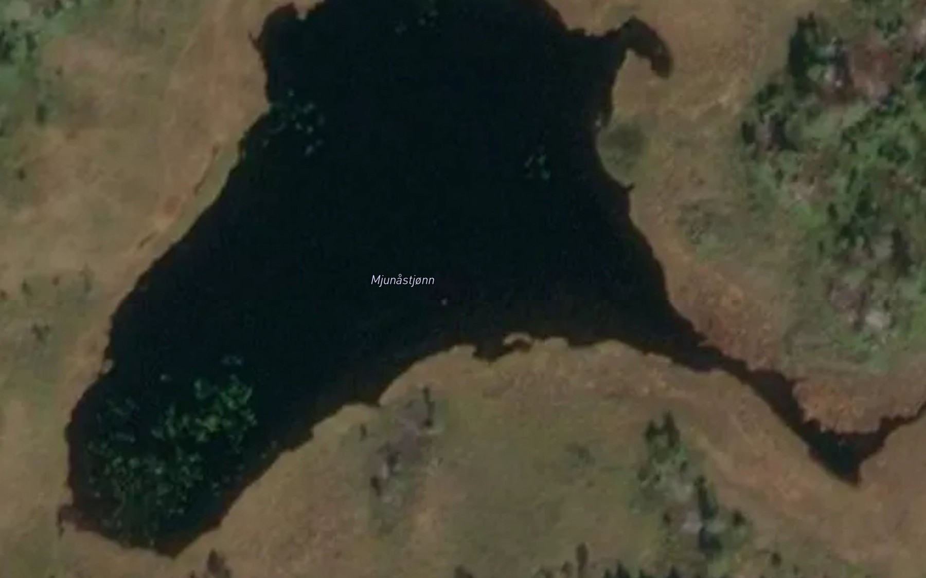 Satellite map of the Mjunastjonn