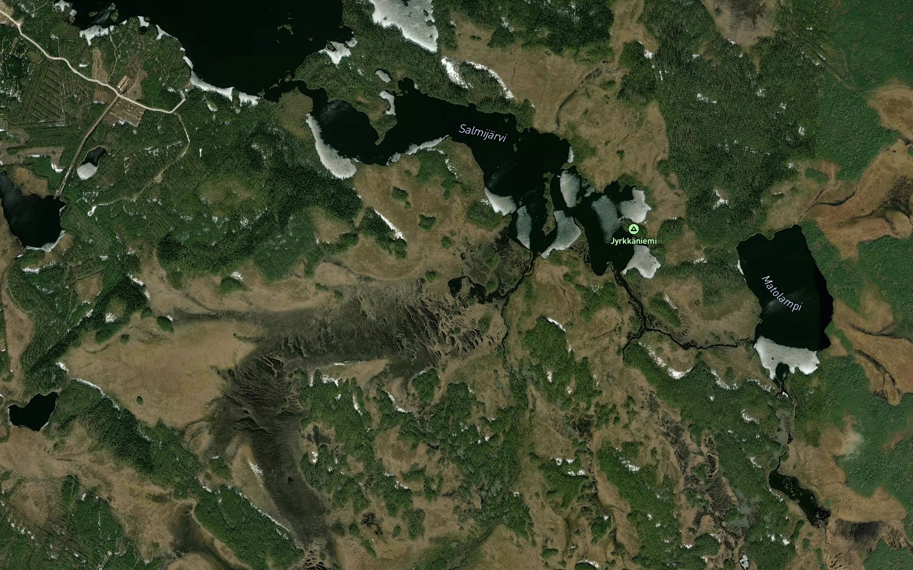 Satellite map of the Salmilampi