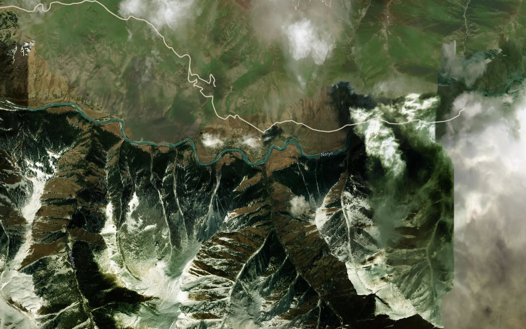 Satellite map of the Dzhargalach
