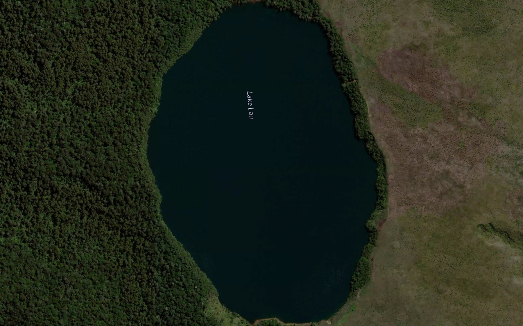 Satellite map of the Crater Lake