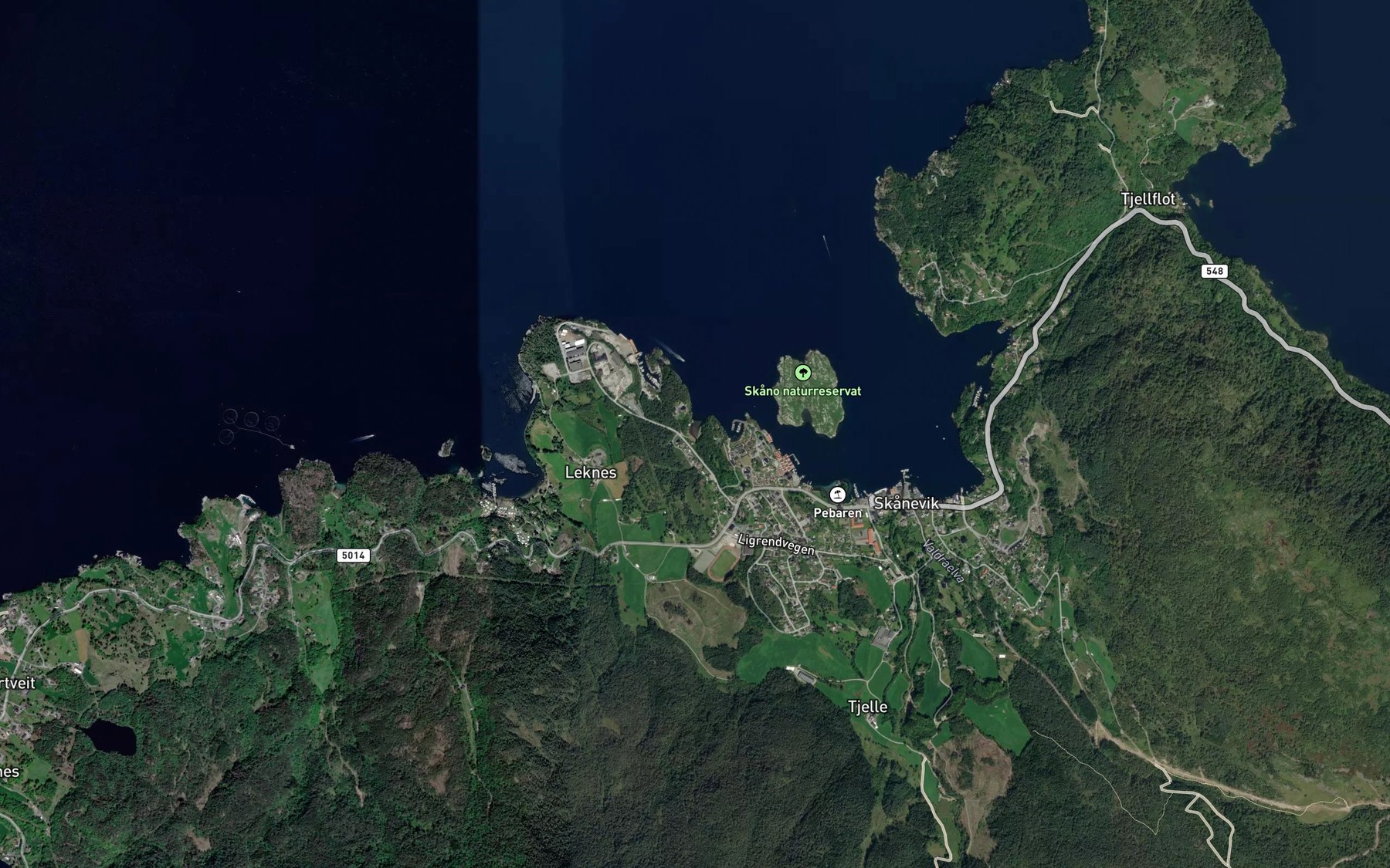Satellite map of the Hagavik
