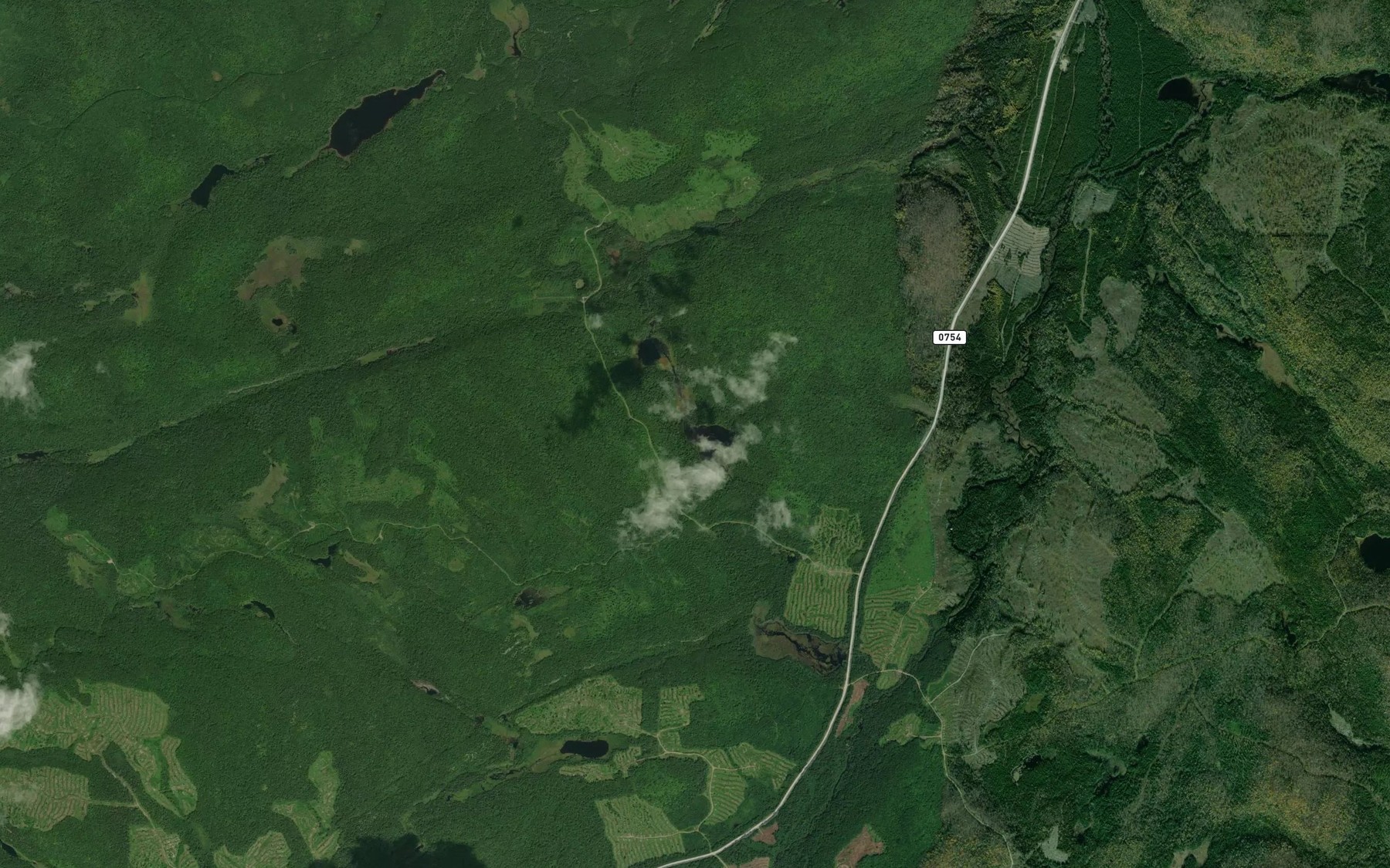 Satellite map of the Lac Lichen