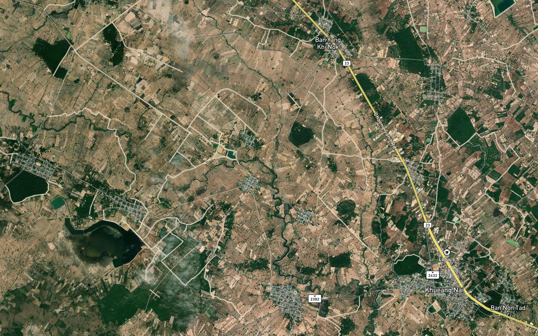 Satellite map of the Huai Huea
