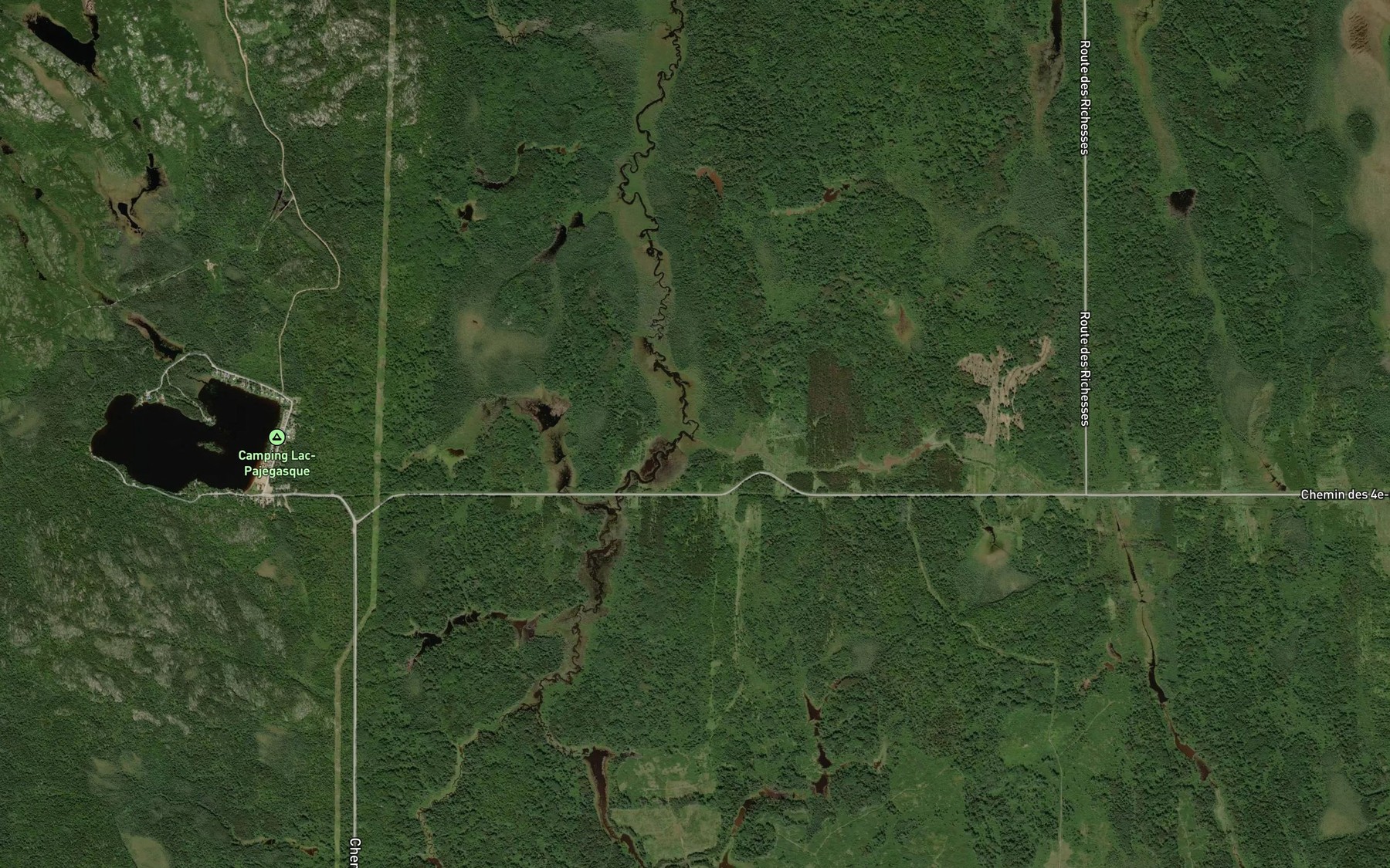 Satellite map of the Cours d'eau Lavoie
