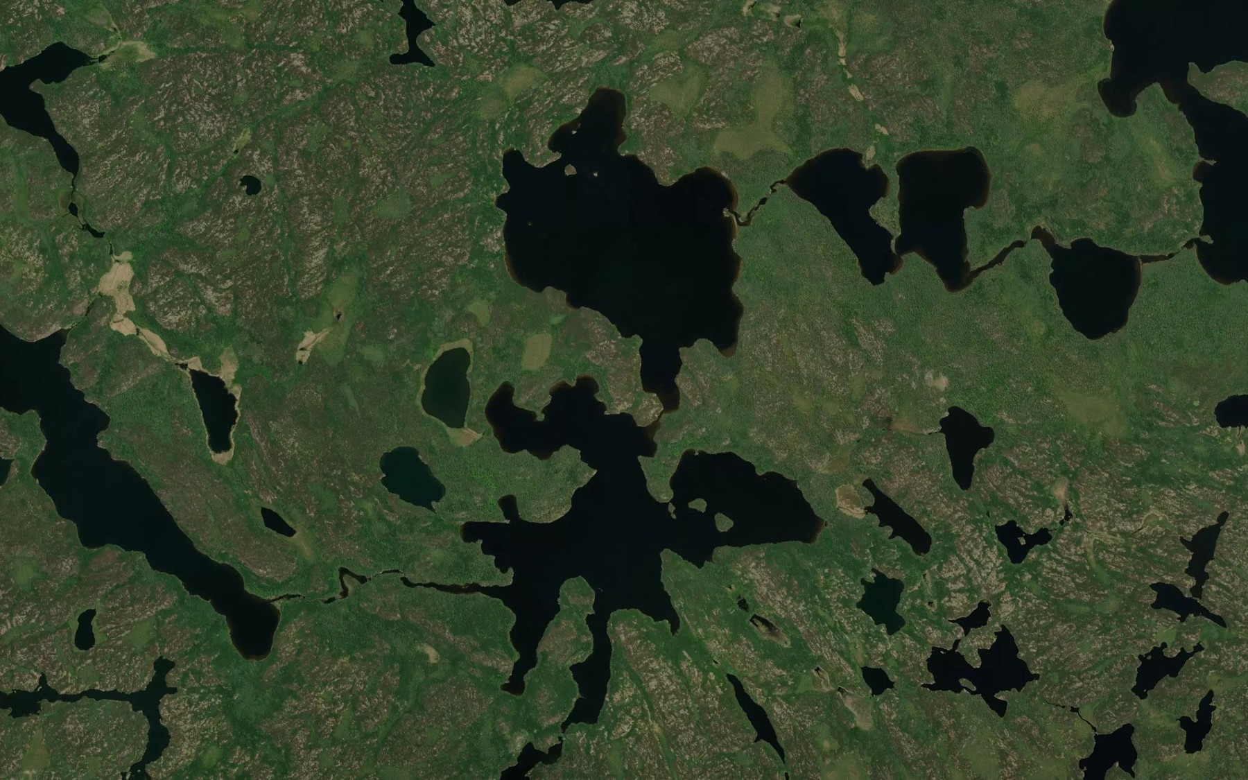 Satellite map of the Optic Lake