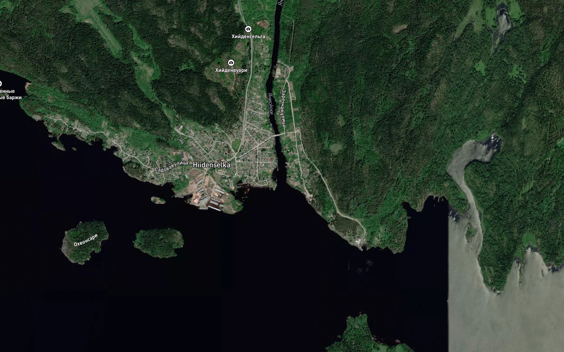 Satellite map of the Yanisyoki