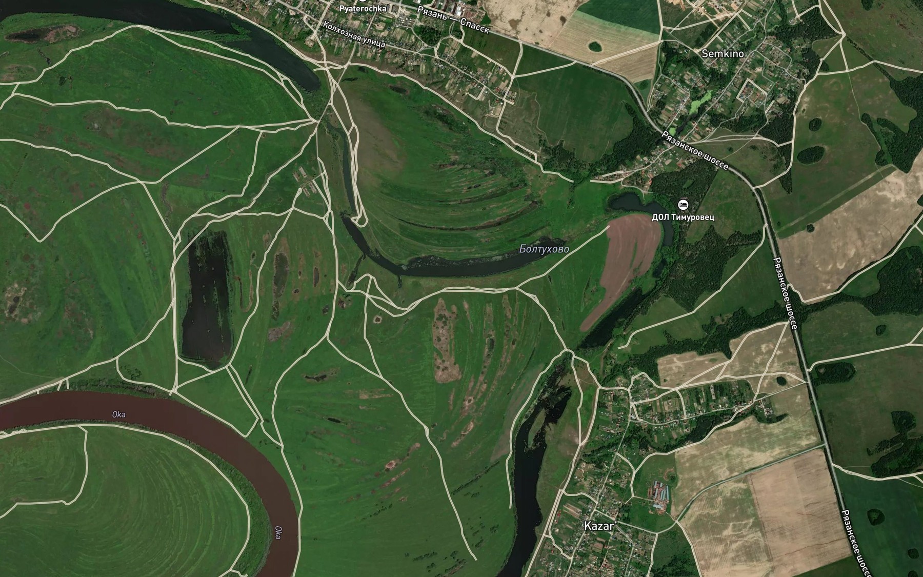 Satellite map of the Ozero Boltukhovo