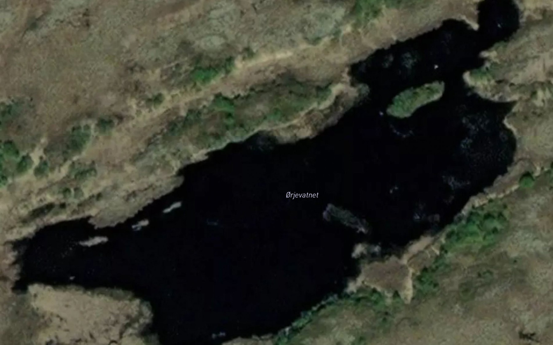 Satellite map of the Orjevatnet