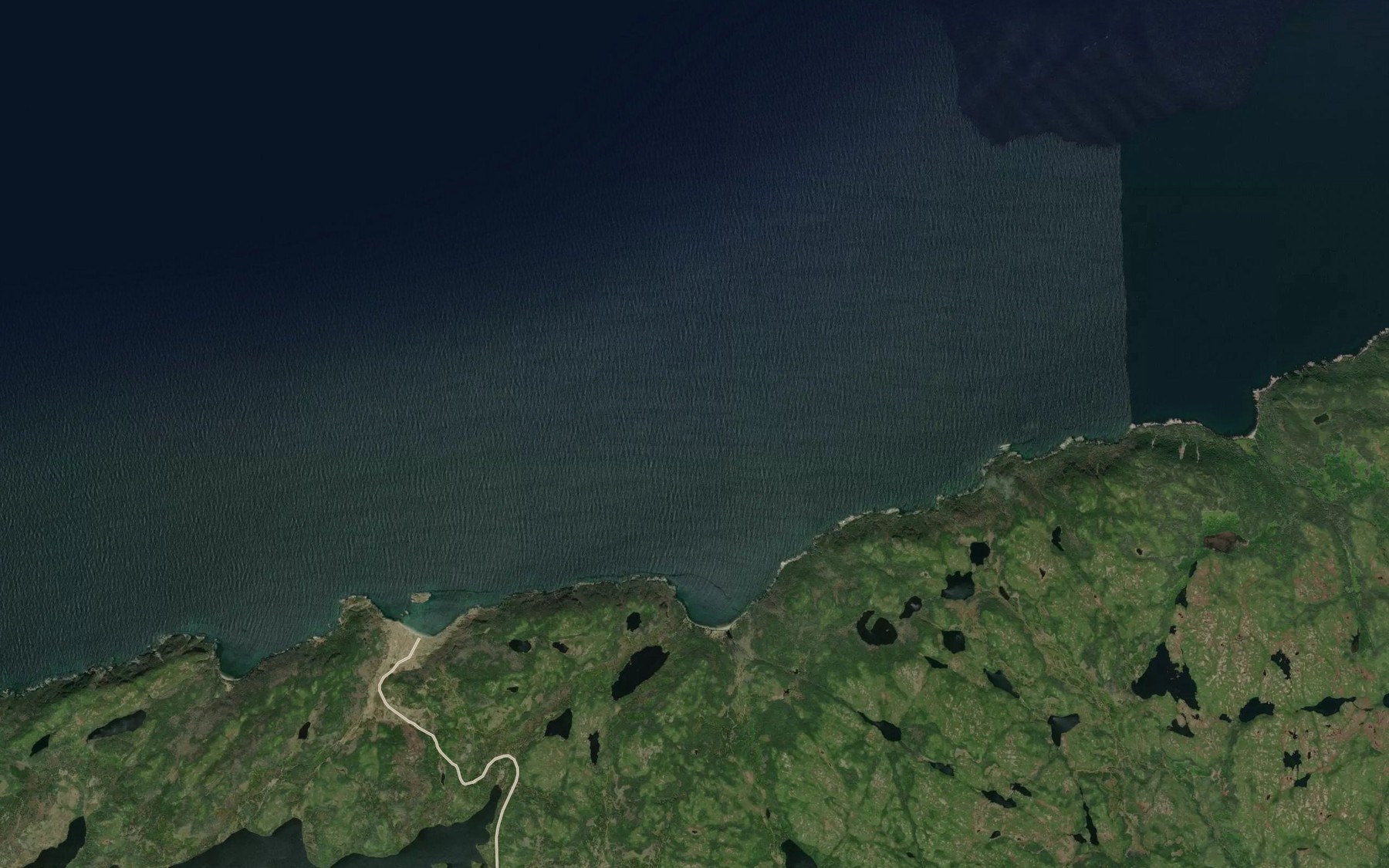 Satellite map of the Eastern Cove
