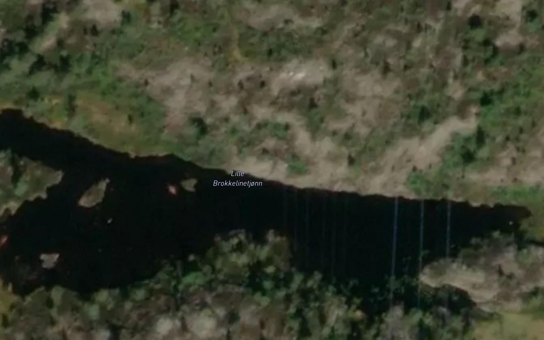 Satellite map of the Lille Brokkelinetjonn