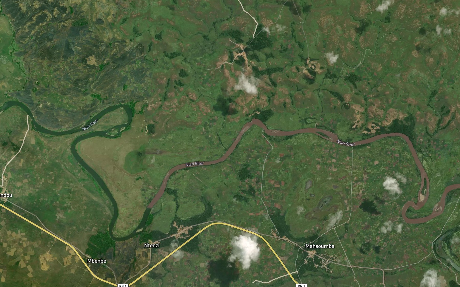 Satellite map of the Mpouma