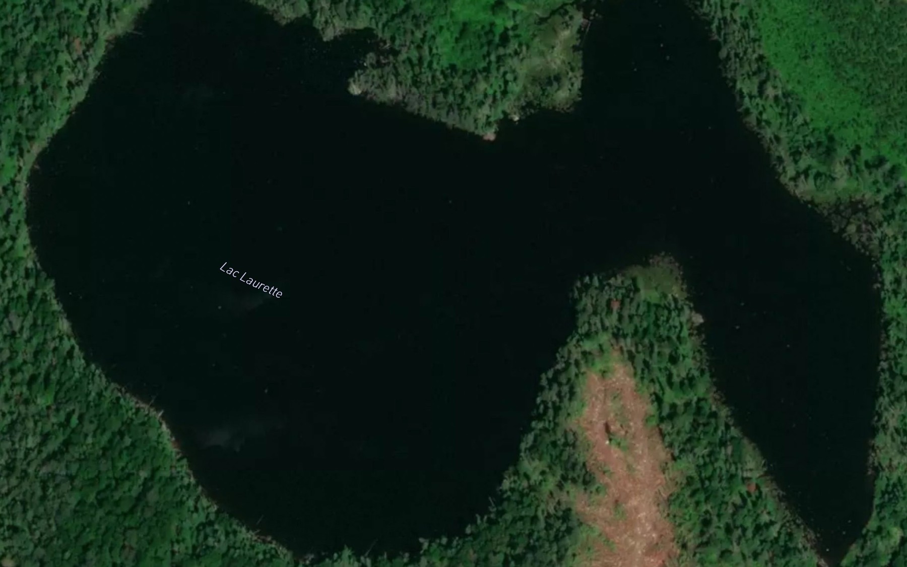 Satellite map of the Lac Laurette