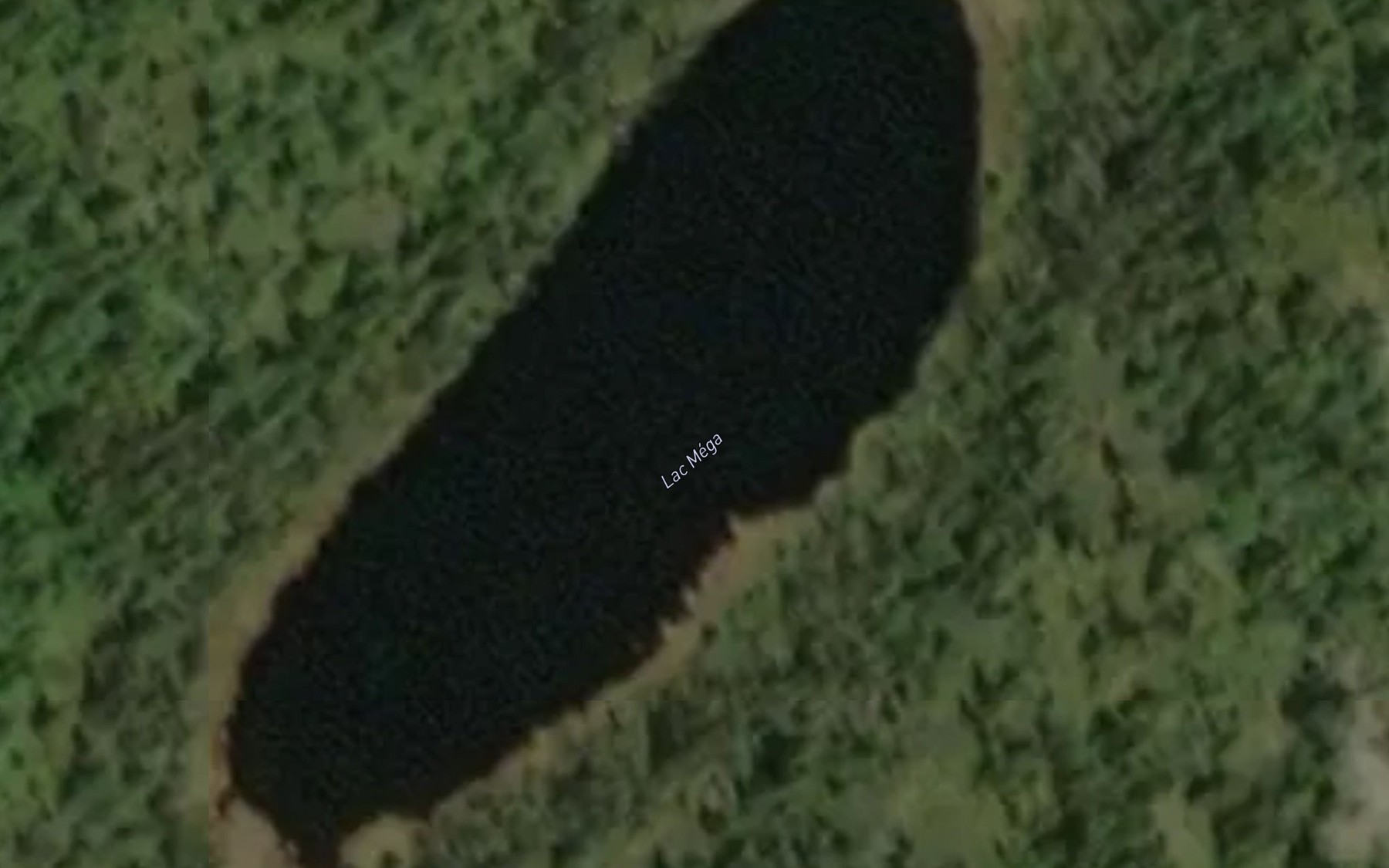 Satellite map of the Lac Mega
