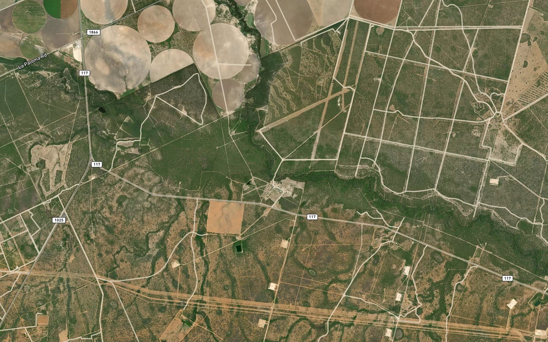 Satellite map of the Gallina Slough
