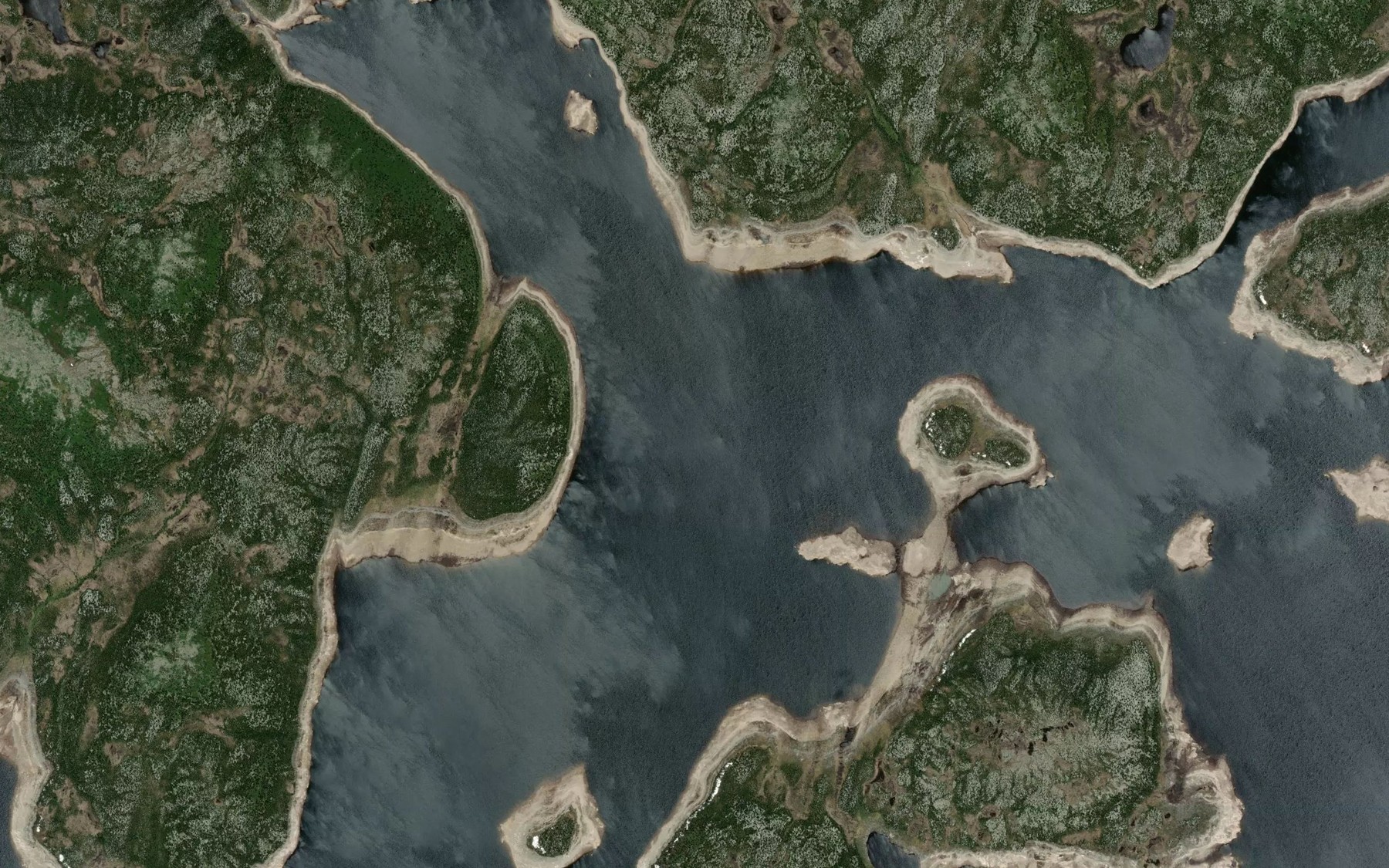 Satellite map of the Lac Foy