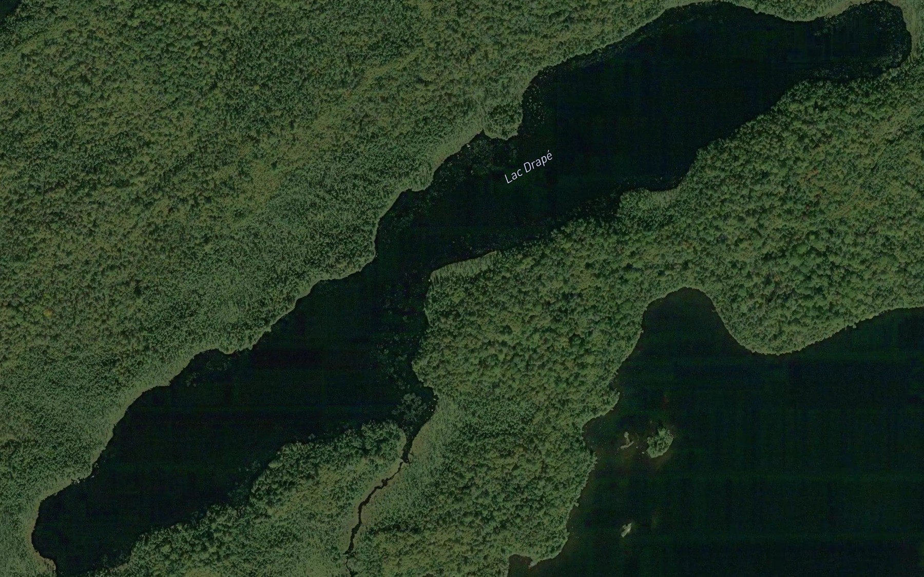 Satellite map of the Lac Drape