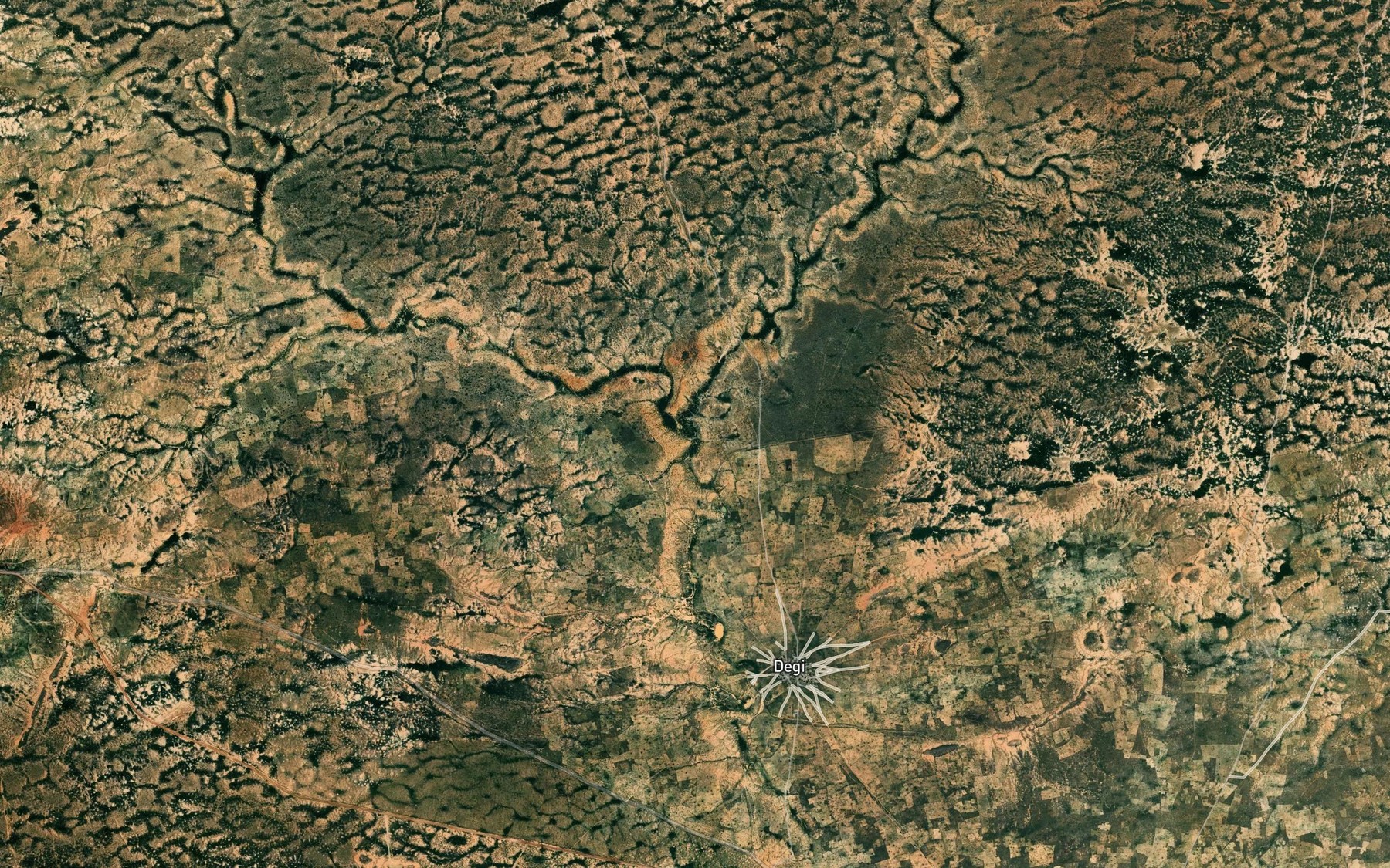 Satellite map of the River Algali