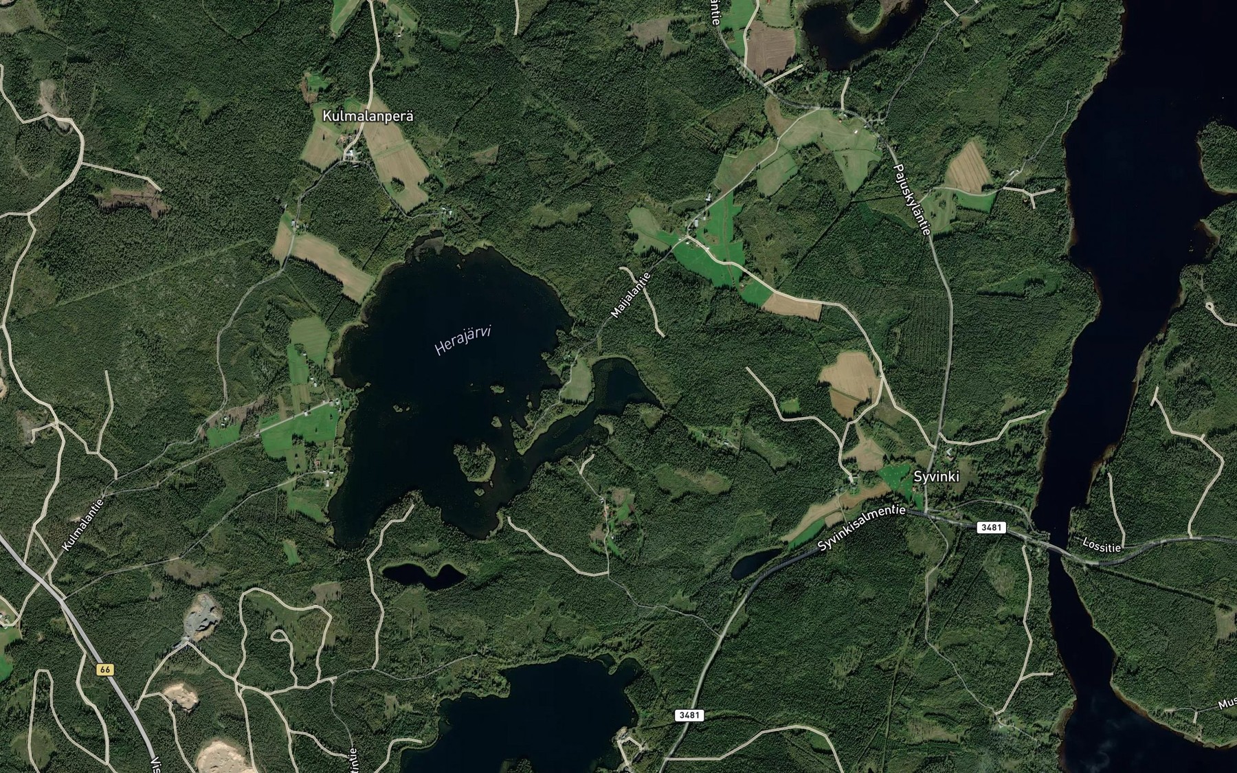 Satellite map of the Kasevanlahti