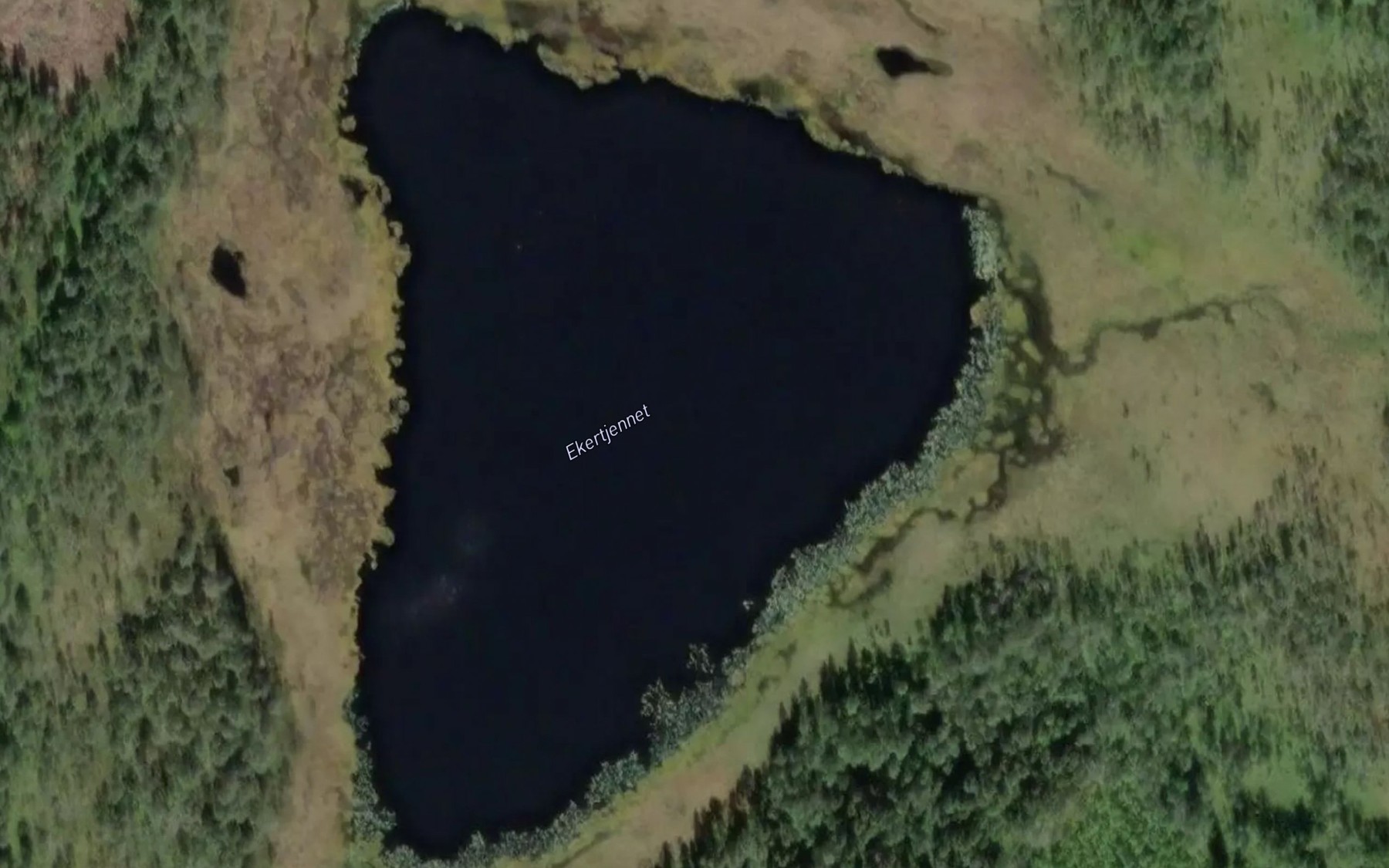 Satellite map of the Ekertjernet