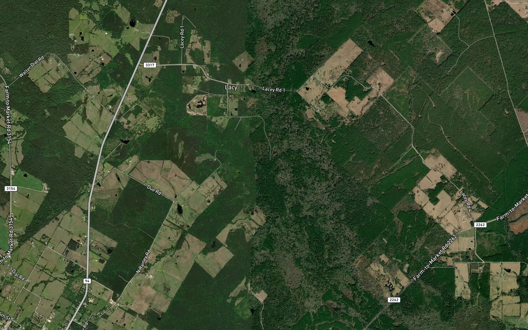 Satellite map of the Ritter Lake