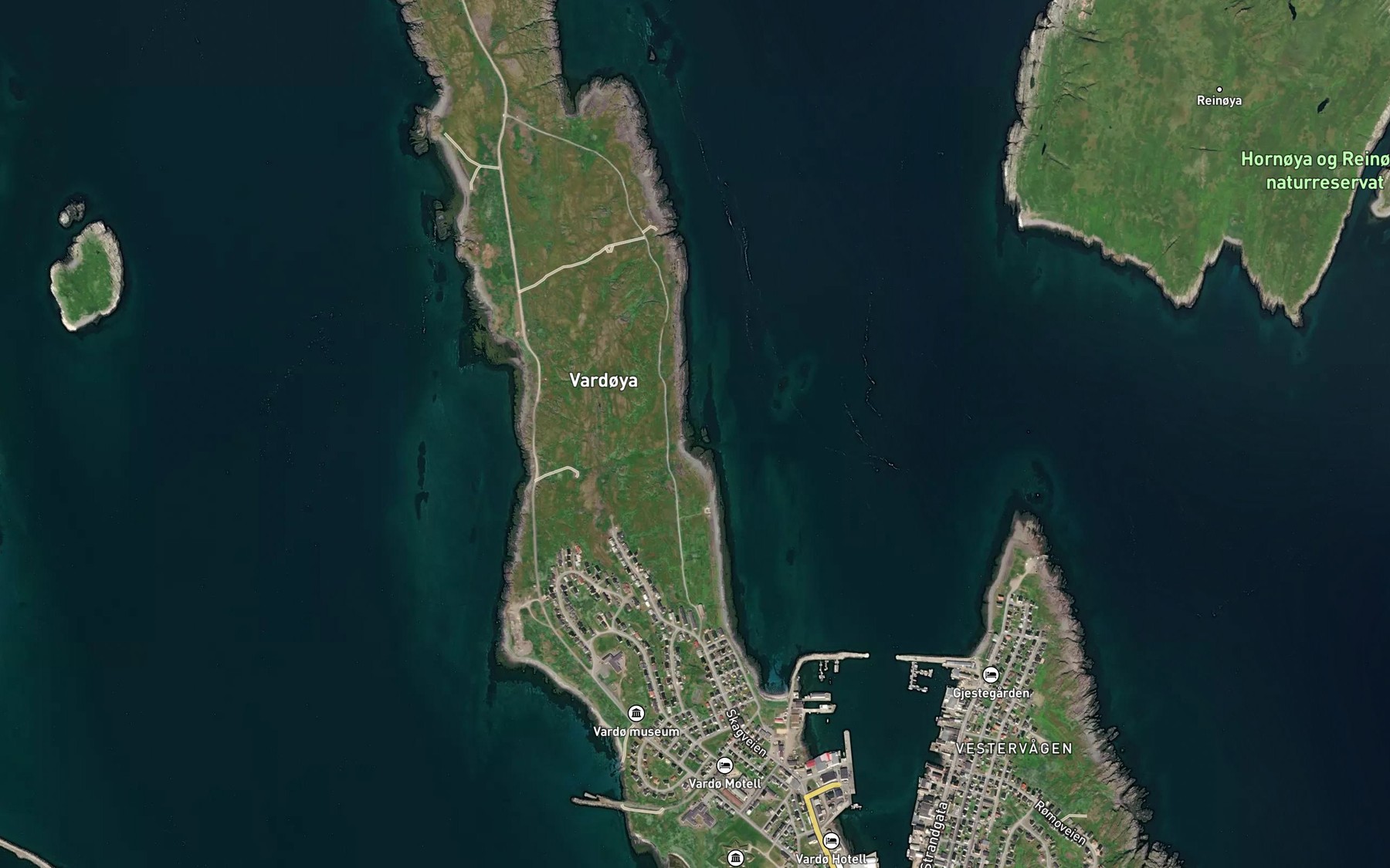 Satellite map of the Lillesvinvika