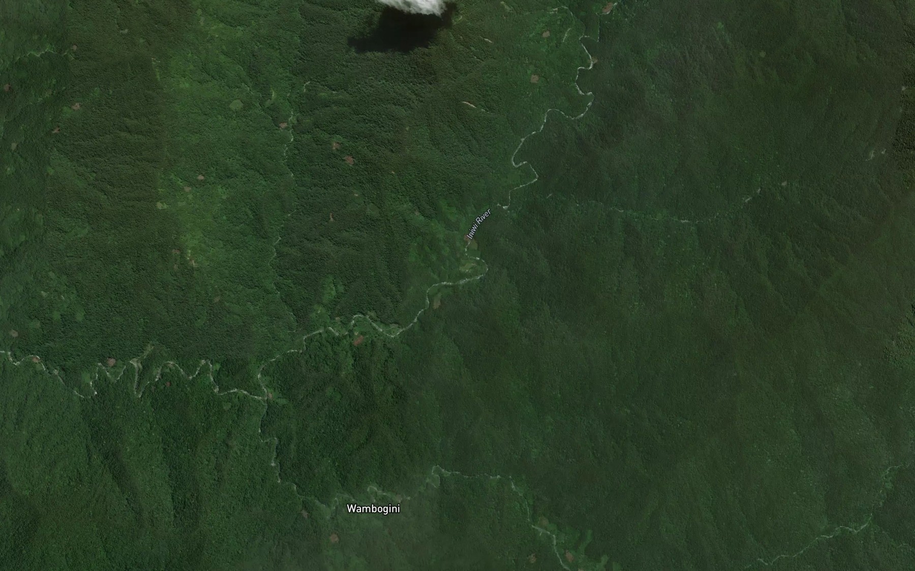 Satellite map of the Aiwomda Creek