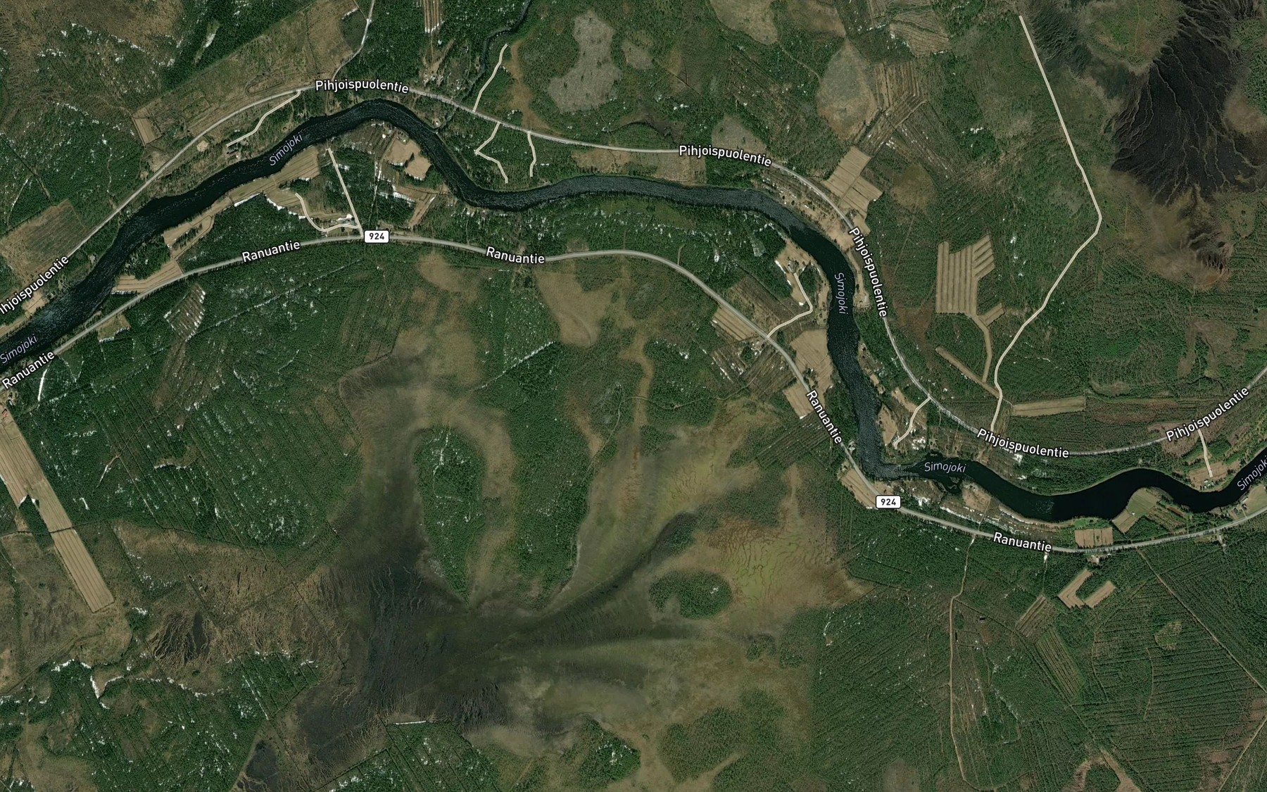 Satellite map of the Kuivasjoki