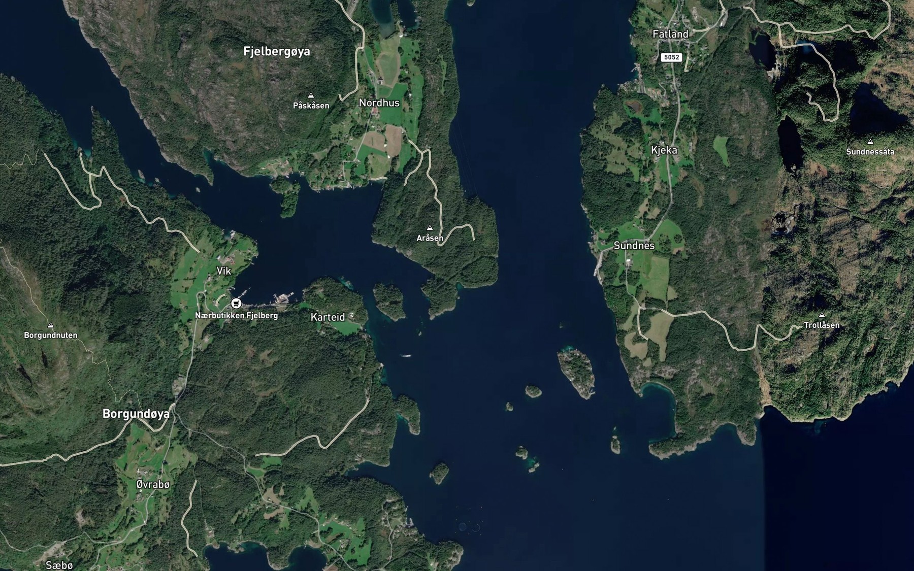 Satellite map of the Stordalsvika