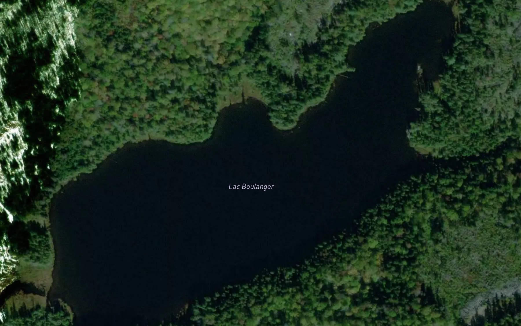 Satellite map of the Lac Boulanger