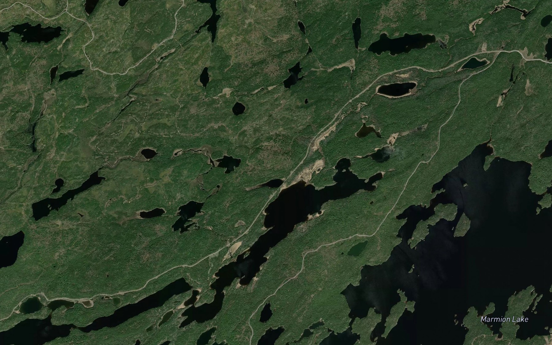 Satellite map of the Cornell Creek
