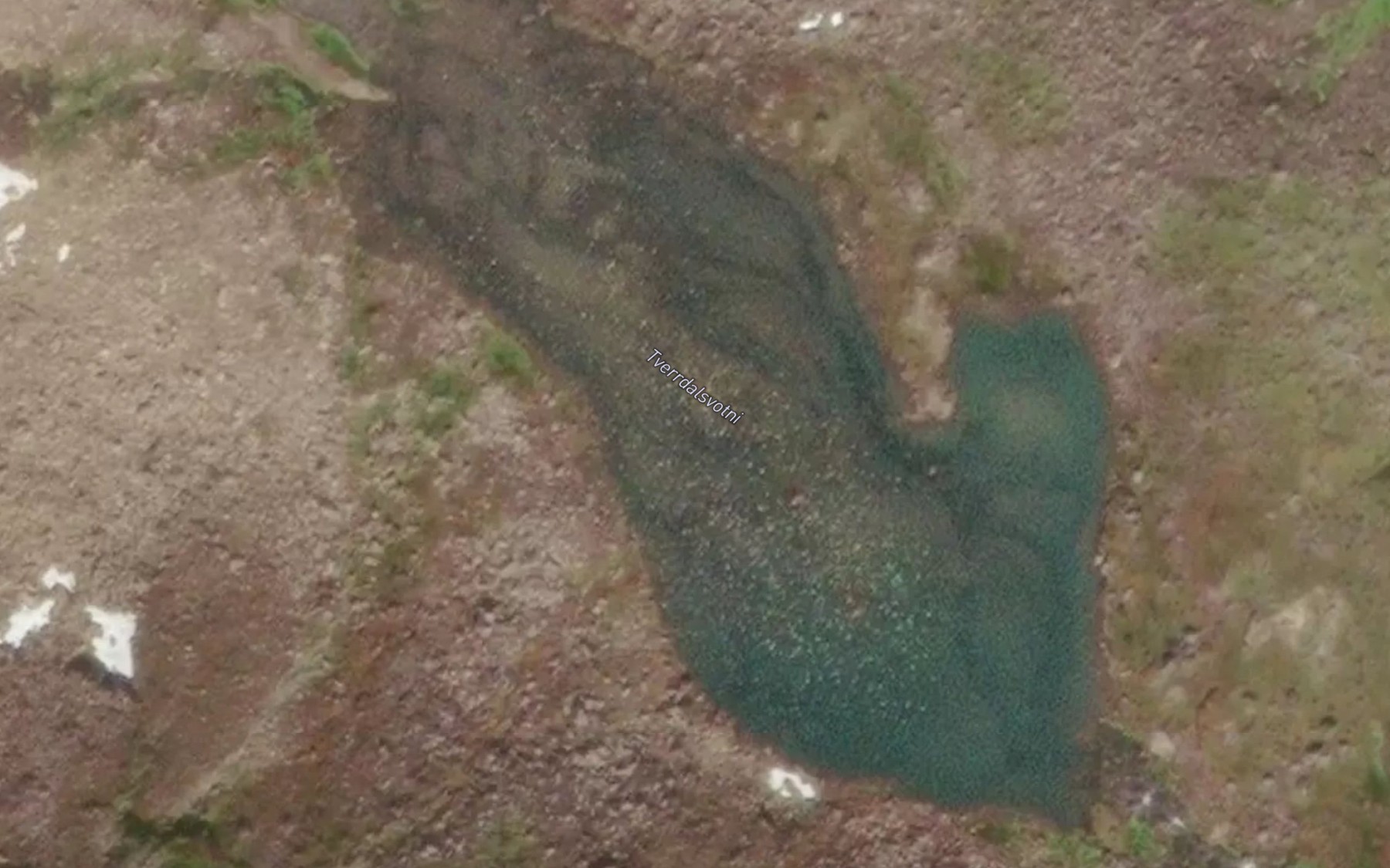 Satellite map of the Tverrdalsvotni