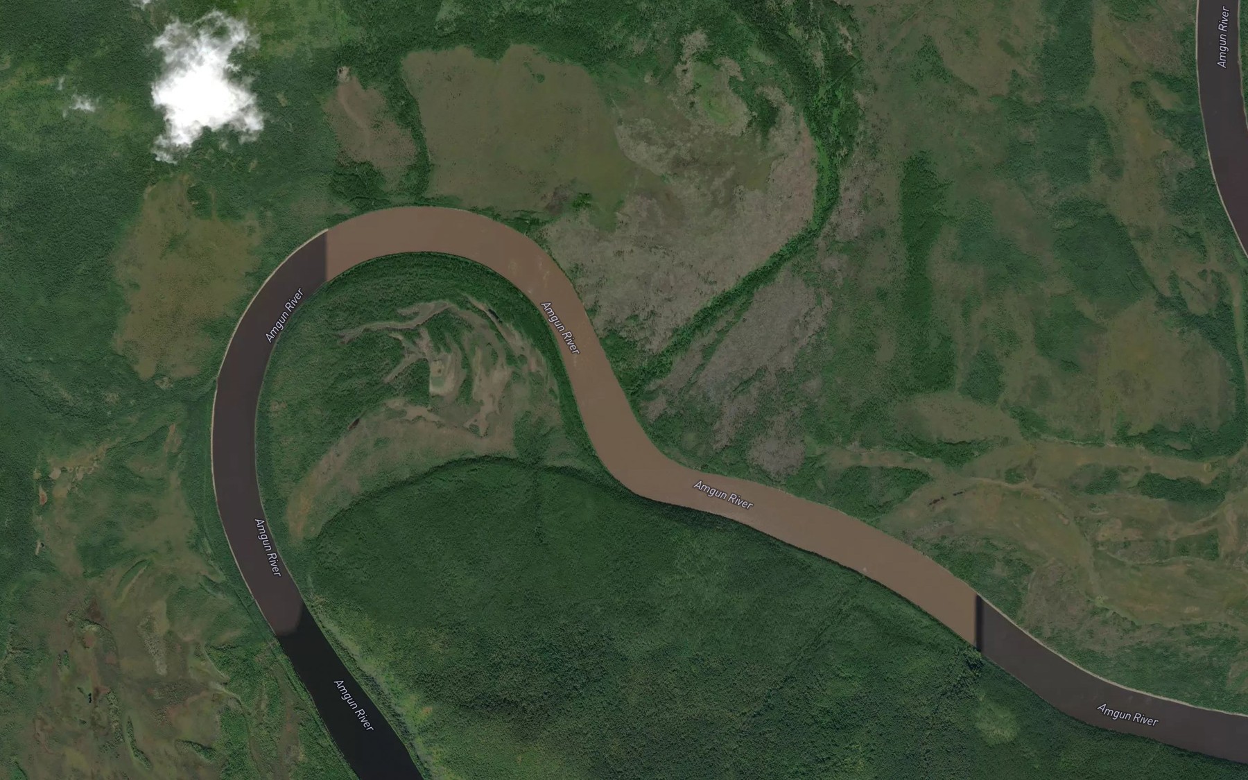 Satellite map of the Uki