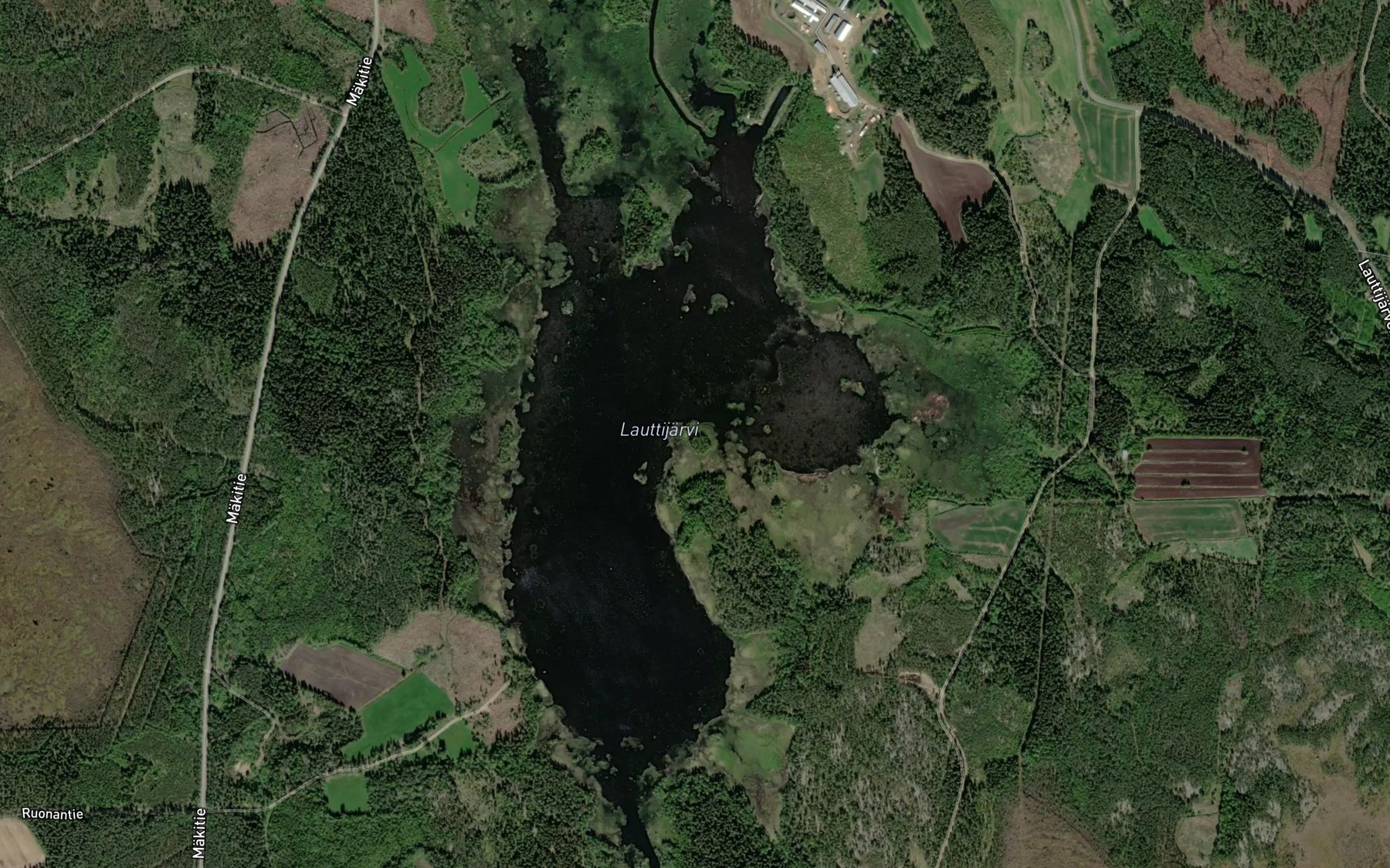 Satellite map of the Lauttijaervi