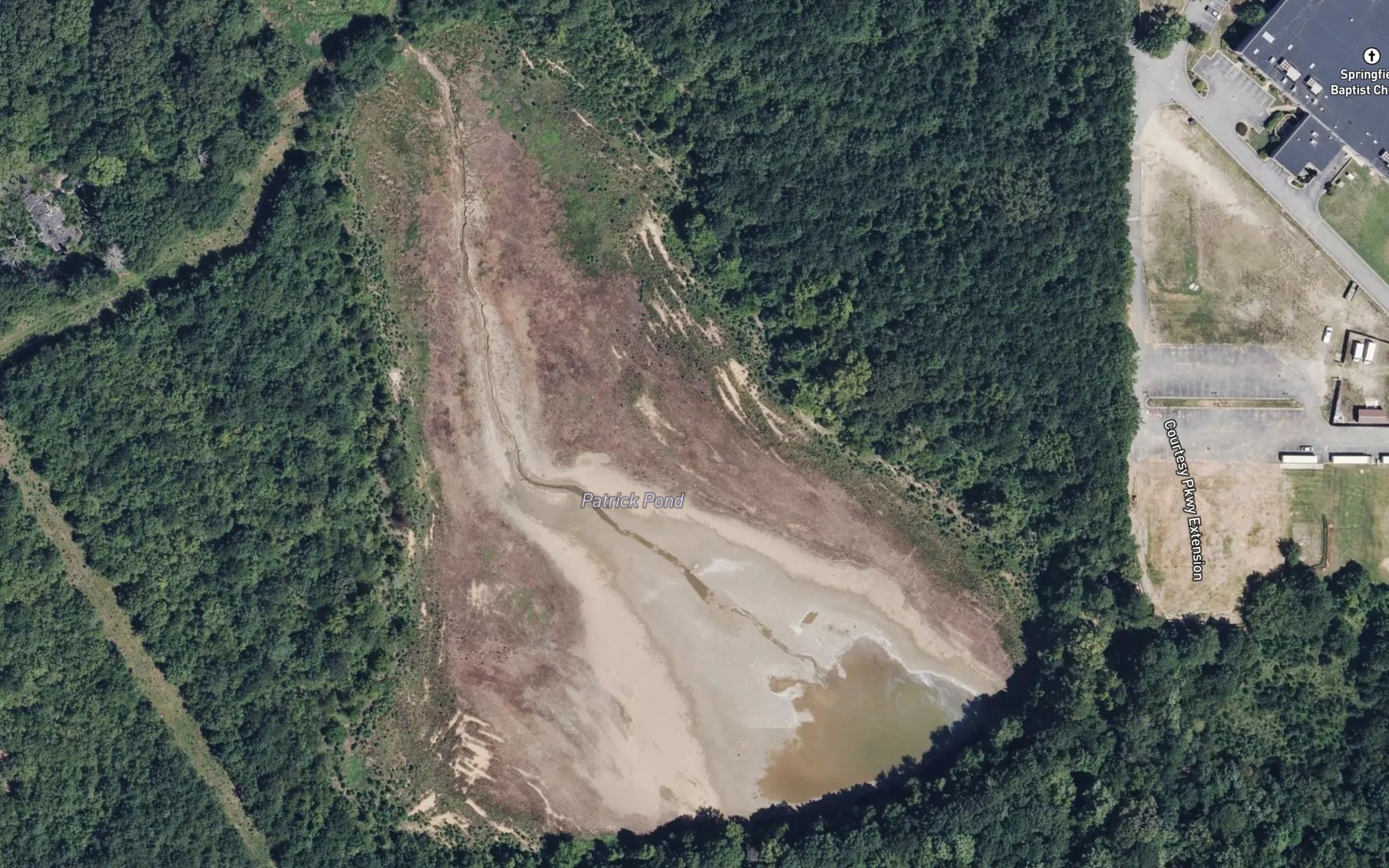 Satellite map of the Patrick Pond