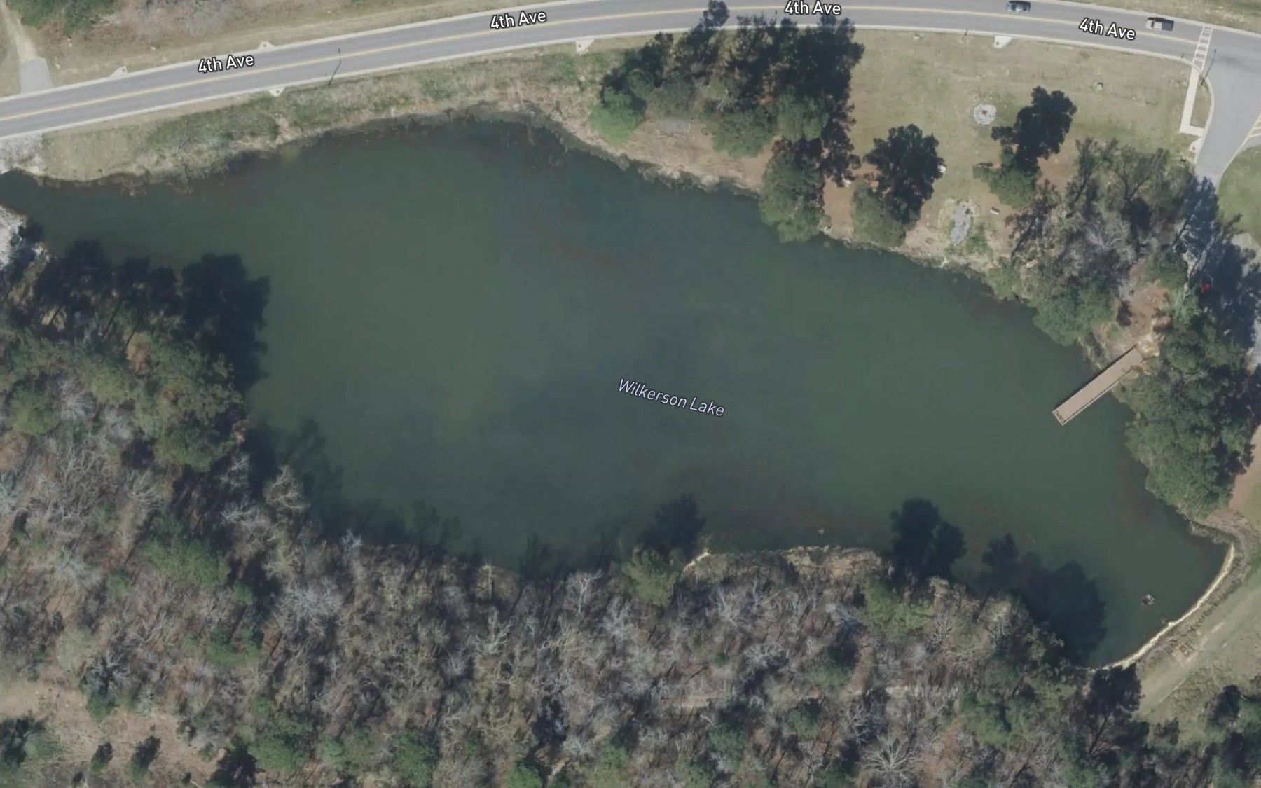 Satellite map of the Wilkerson Lake