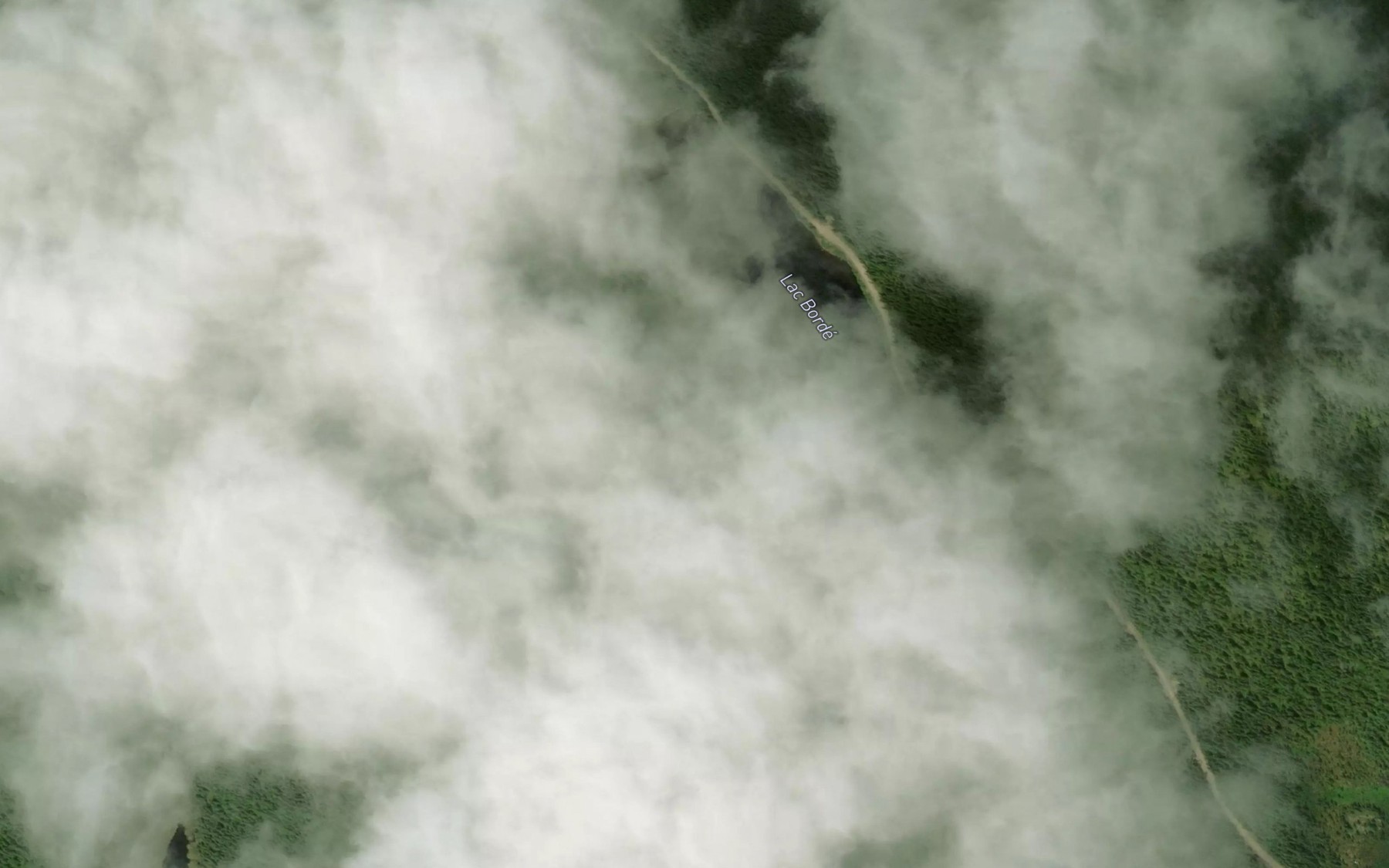Satellite map of the Lac Borde