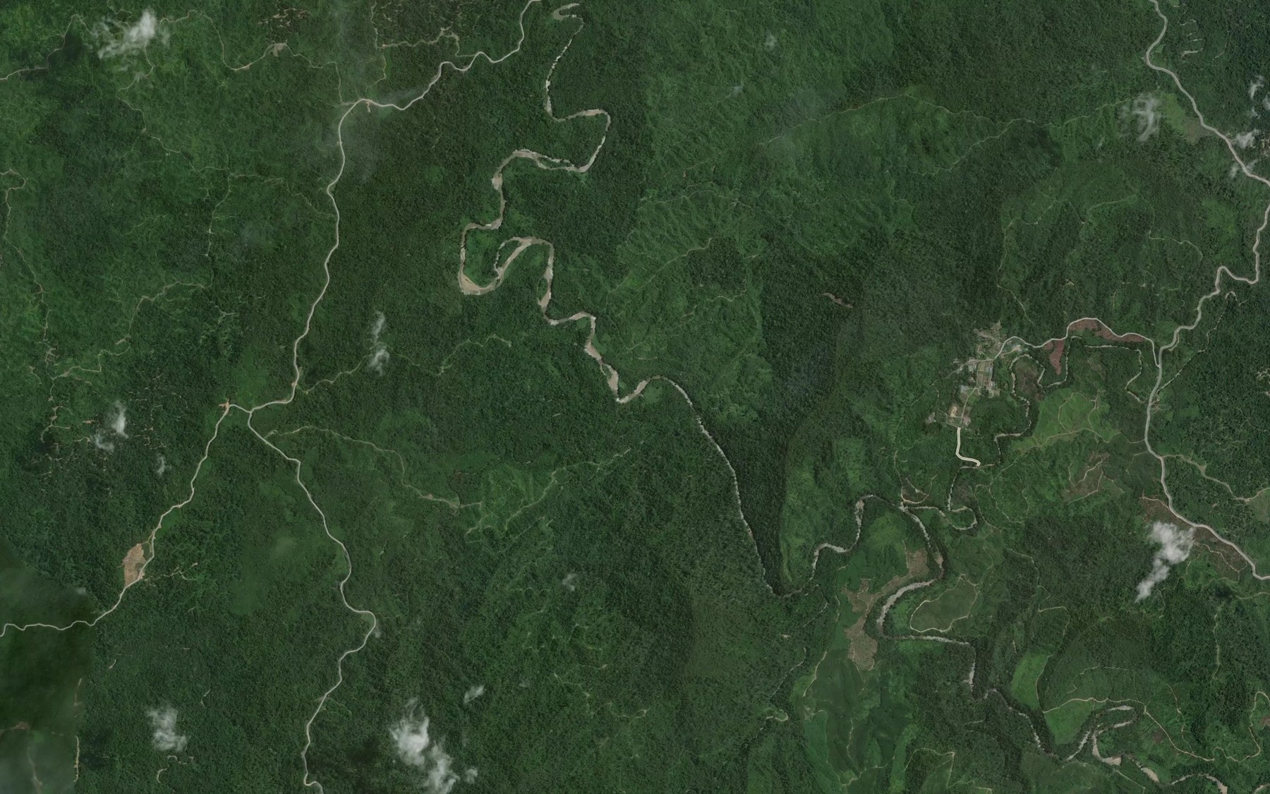 Satellite map of the Sungai Sa