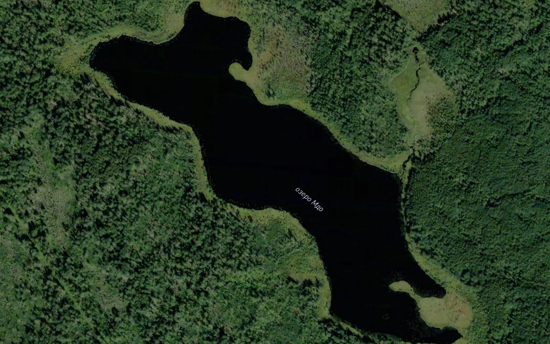 Satellite map of the Ozero Mdo